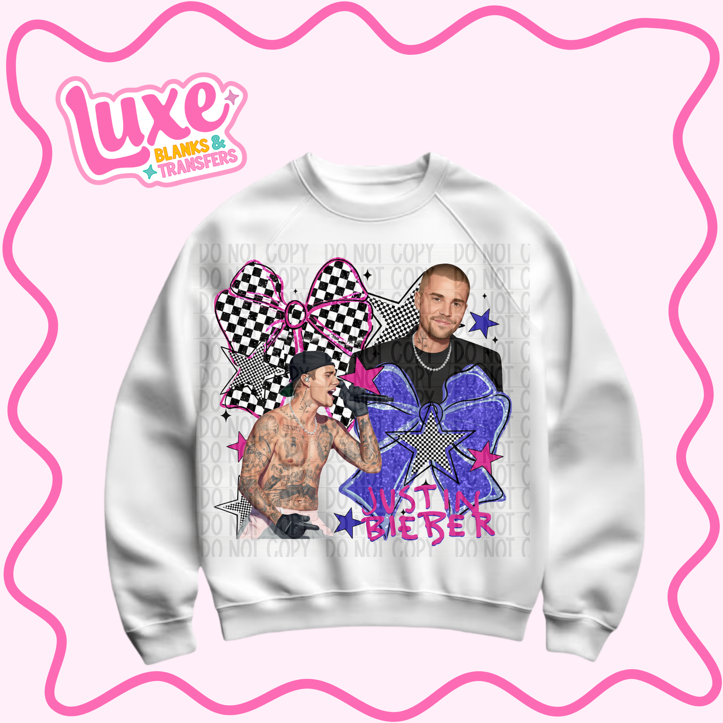DTF Heat Transfer | Biebs Bow | #1110