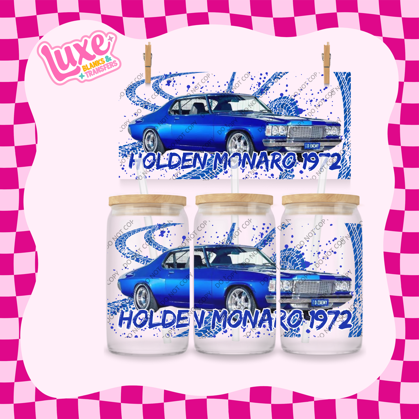 16oz UV DTF Wrap | Monaro Holden | #1989