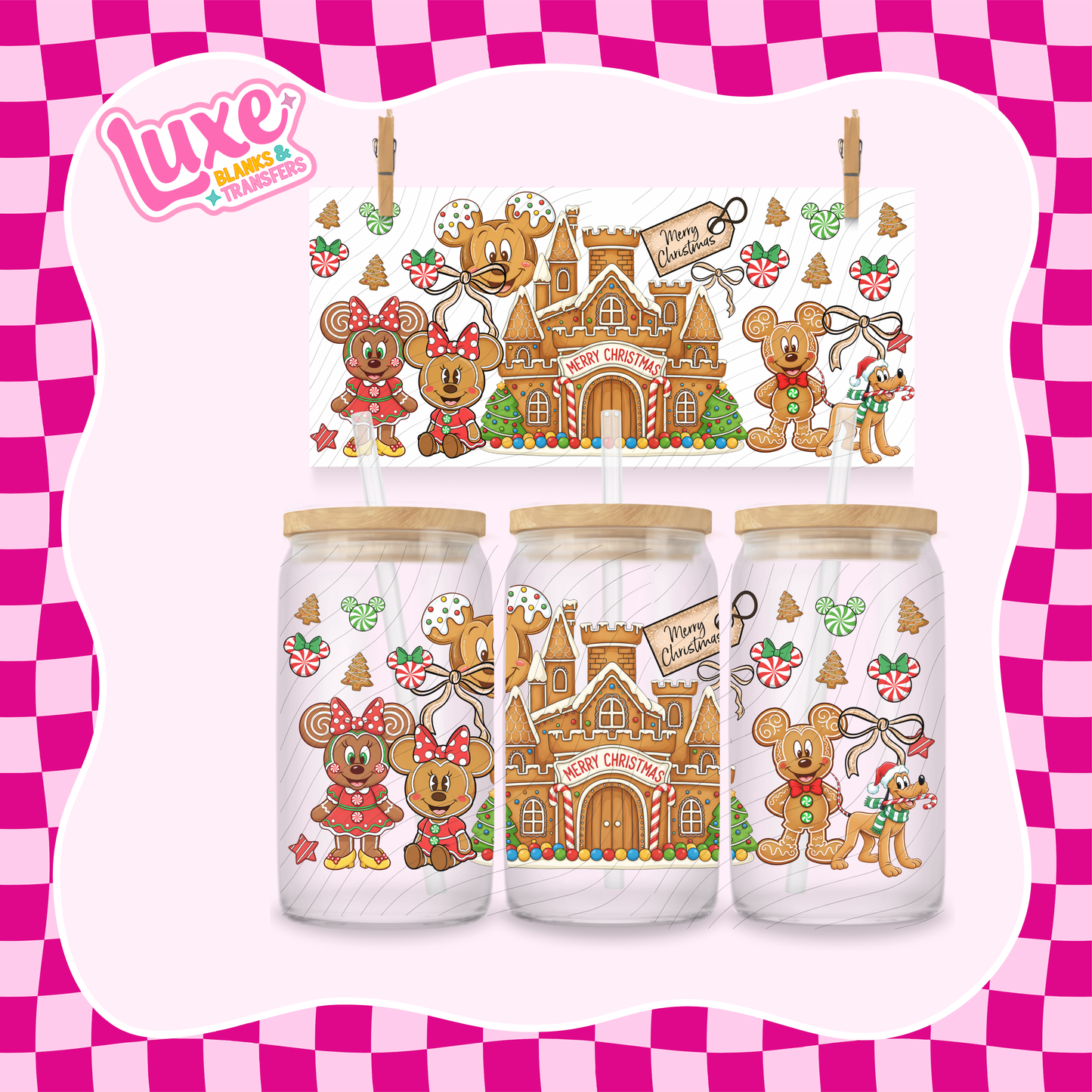 Gingerbread Characters 2 UV DTF Wrap (#975)
