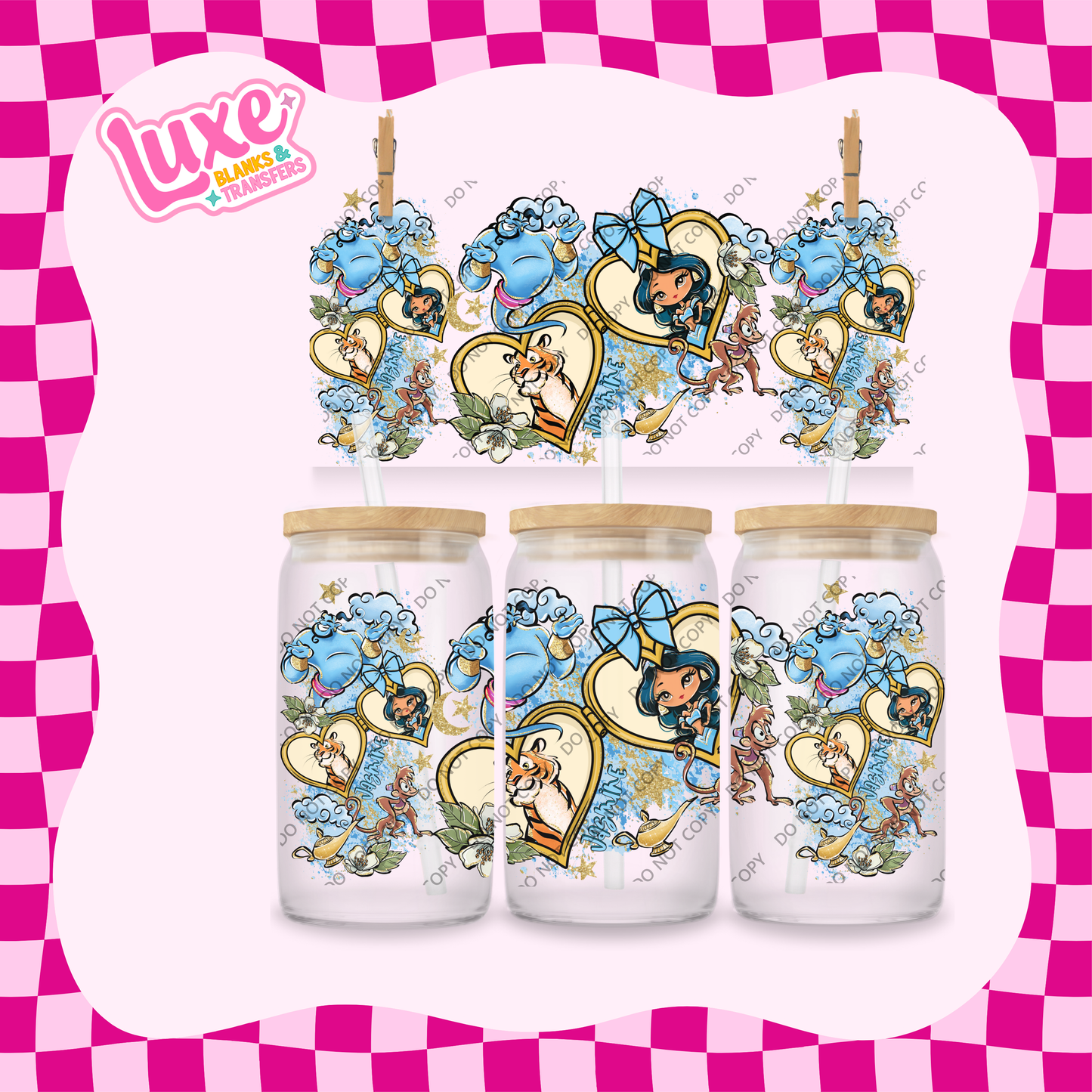 16oz UV DTF Wrap | Princess Jas. Frame | #1991