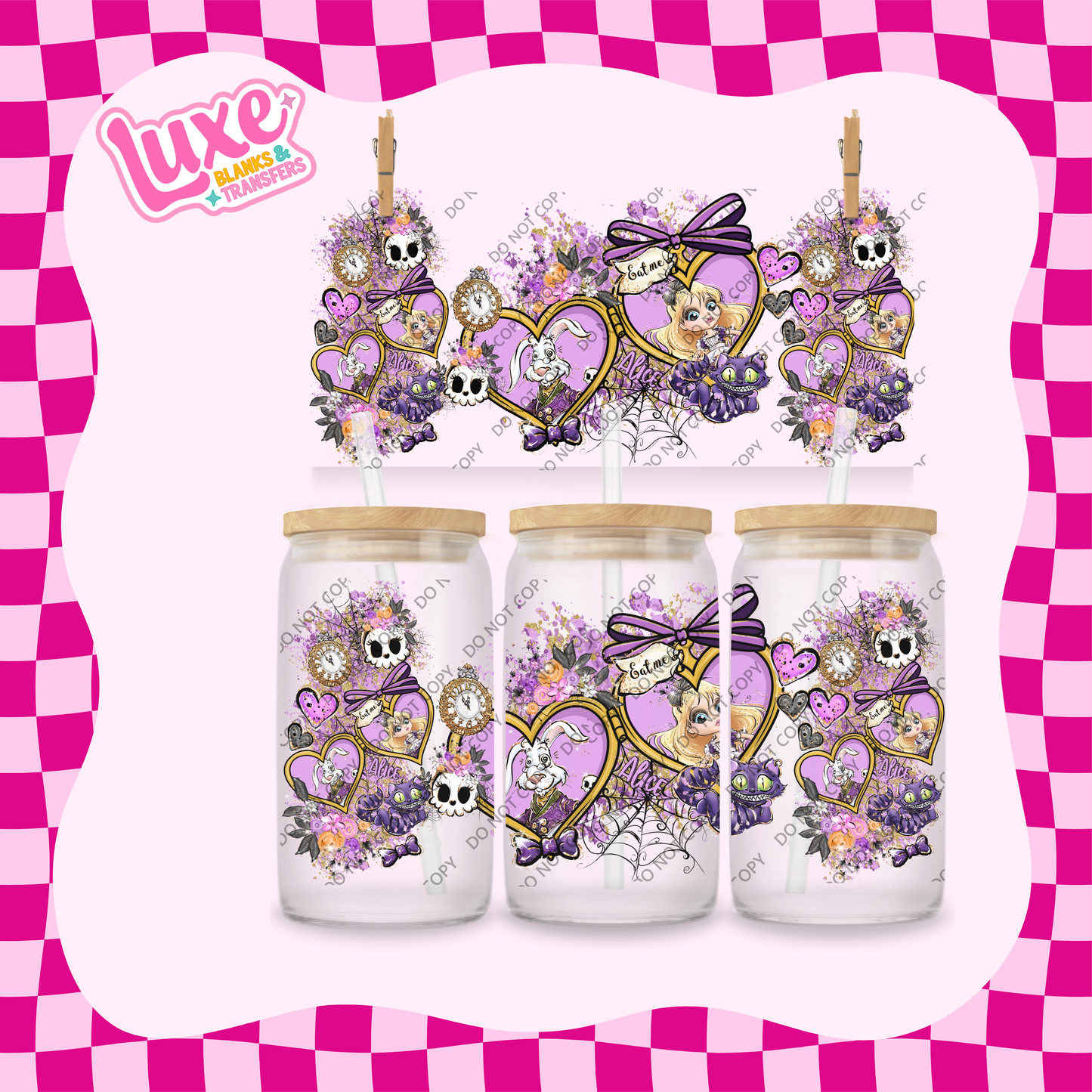 16oz UV DTF Wrap | Alice Frames | #1992