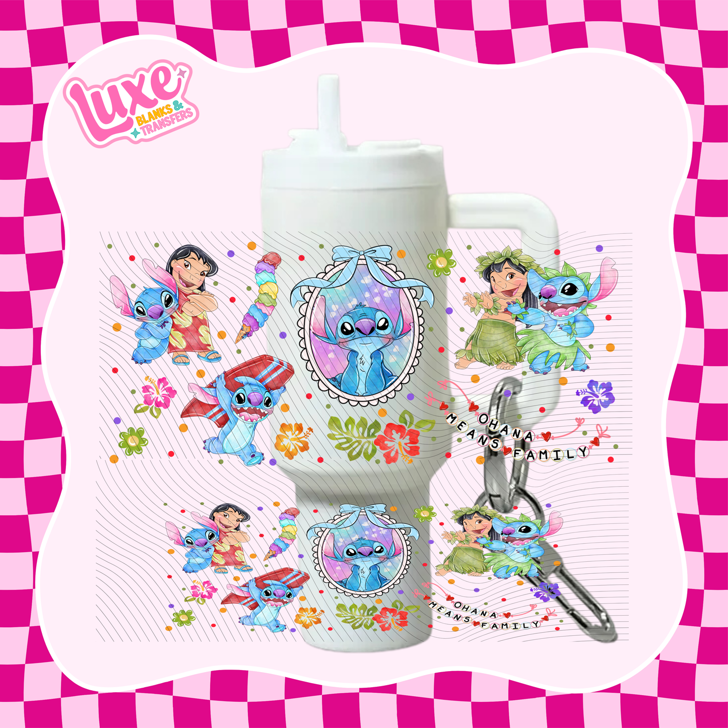 Mini Keychain Tumbler UV DTF Wrap | L&S | #E38