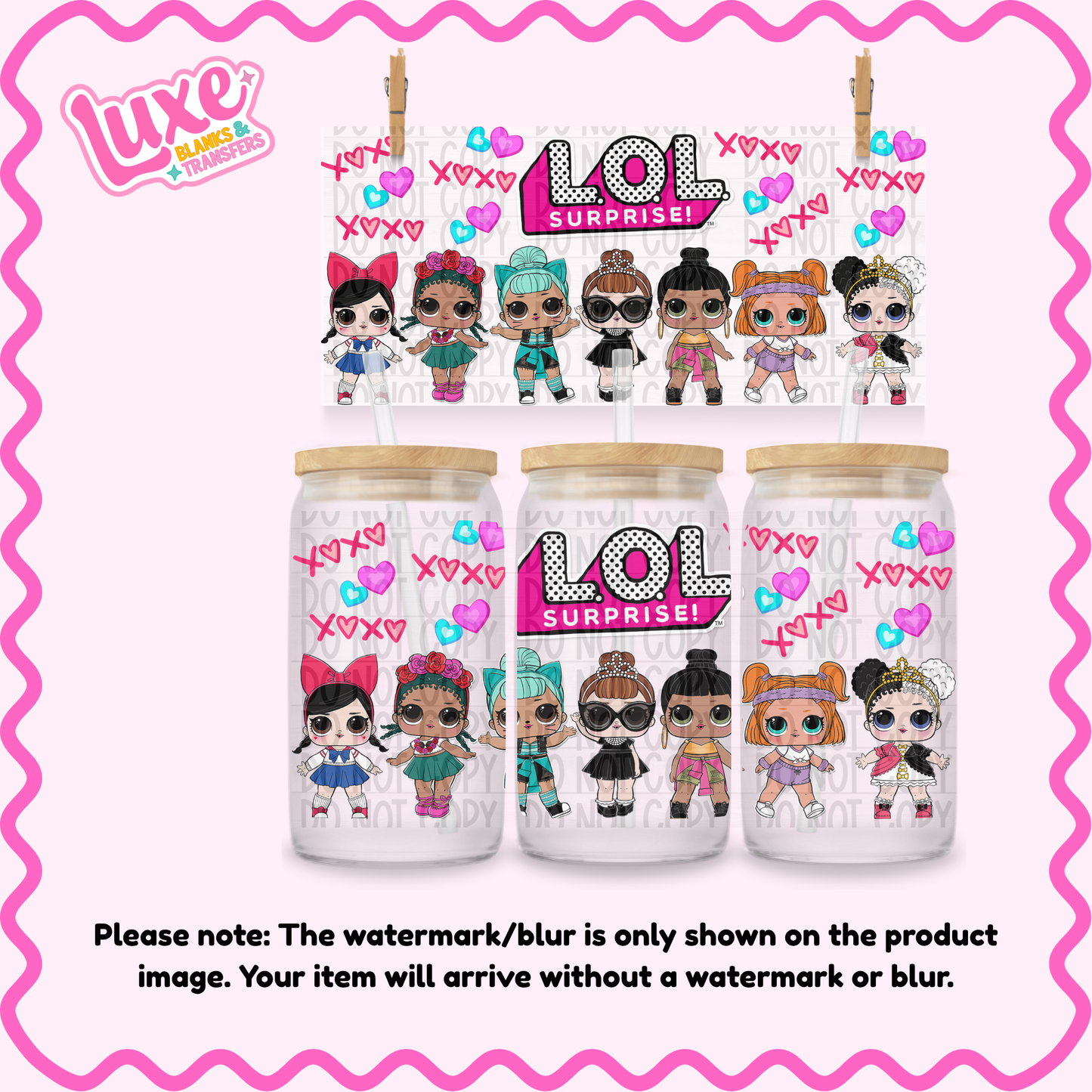 16oz UV DTF Wrap | LOL Doll | #N276