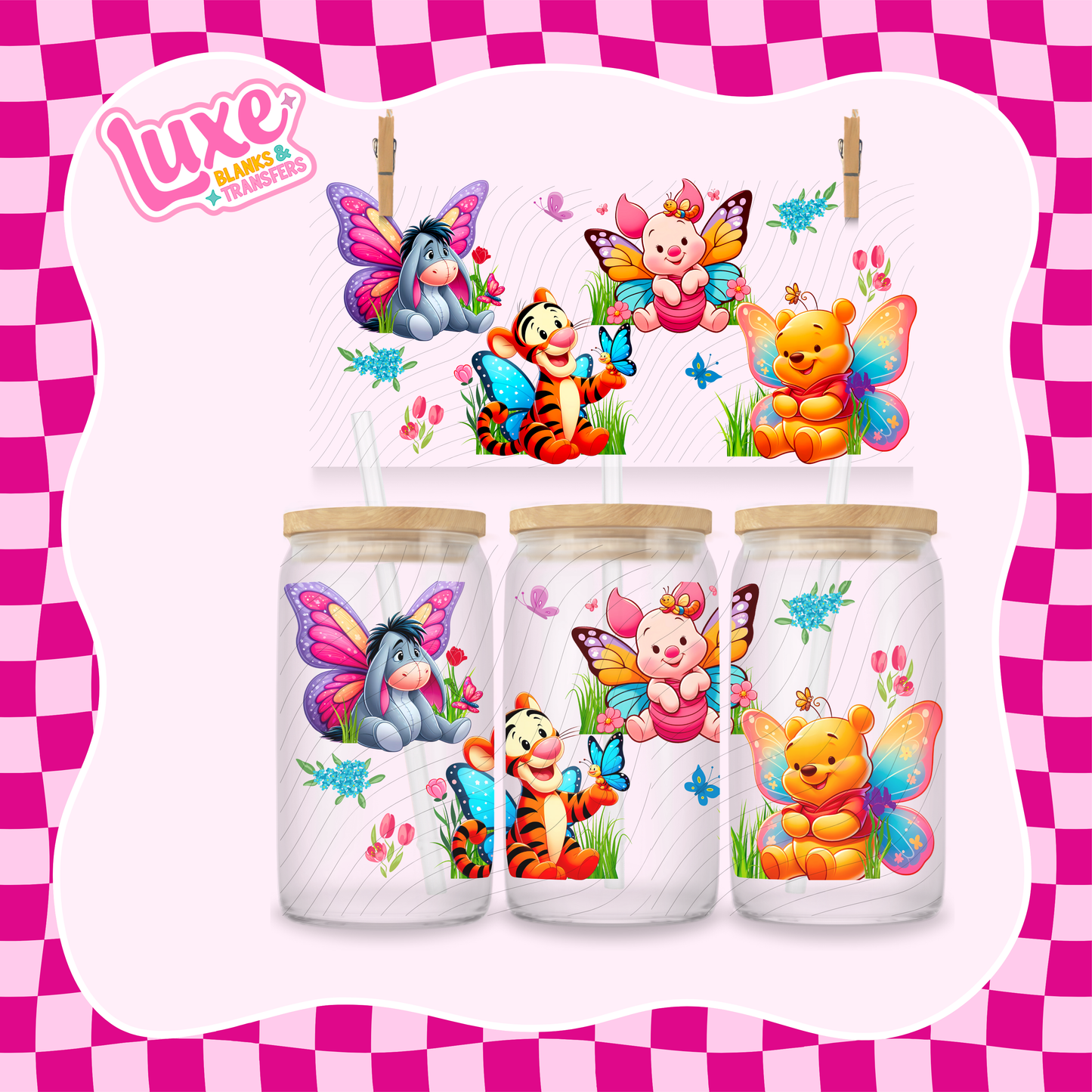 Win & Friends Butterfly UV DTF Wrap (#979)