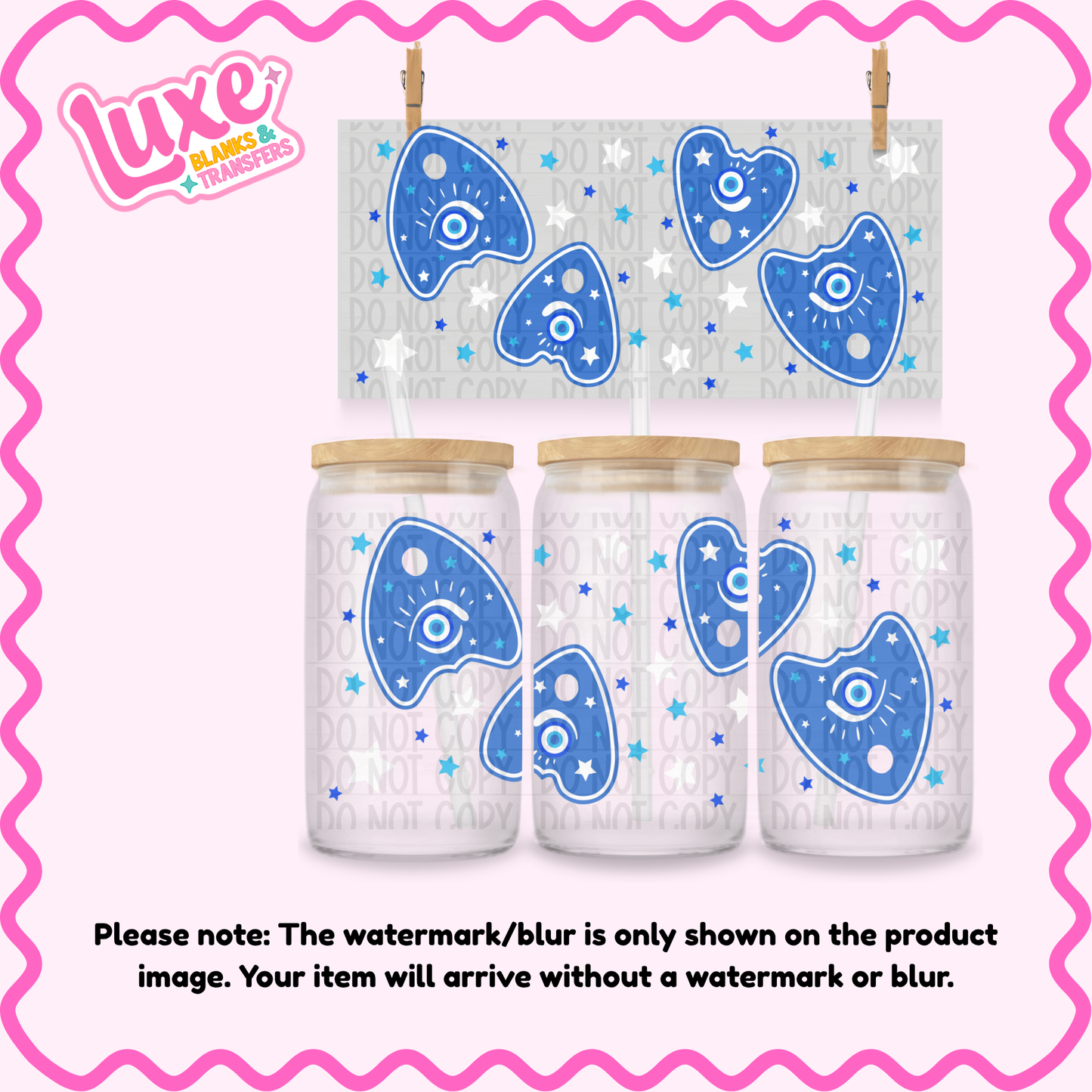 16oz UV DTF Wrap | Evil Eye | #4253