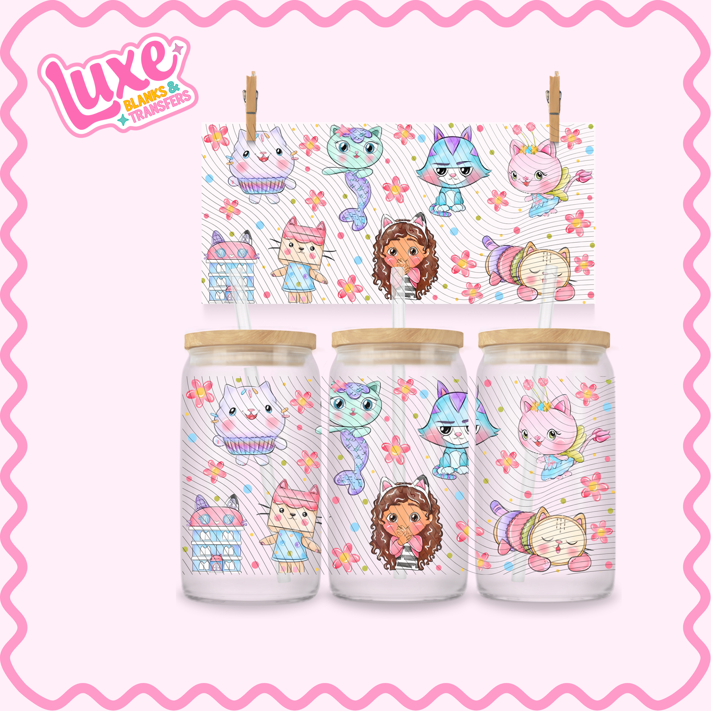 16oz UV DTF Wrap | Cutesy Gabby | #2789