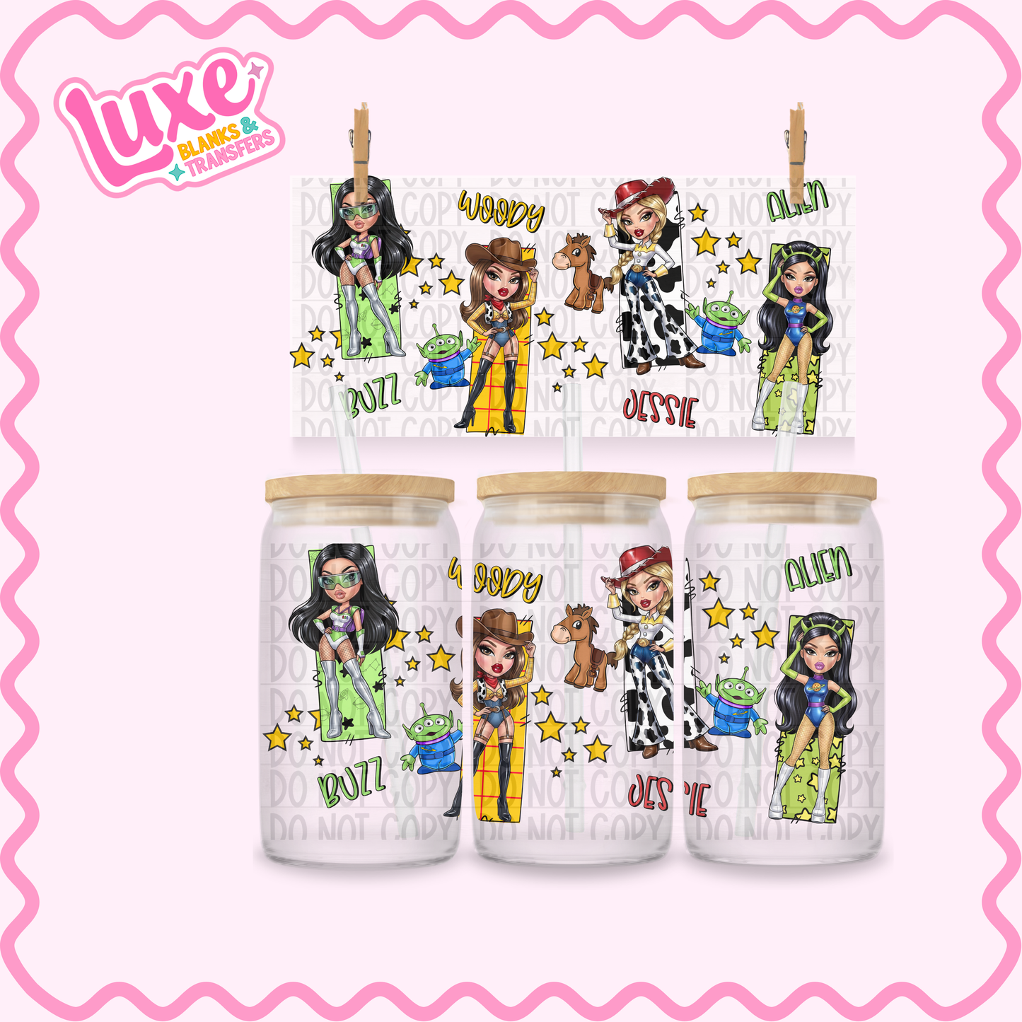 16oz UV DTF Wrap | Toys Brat | #3411