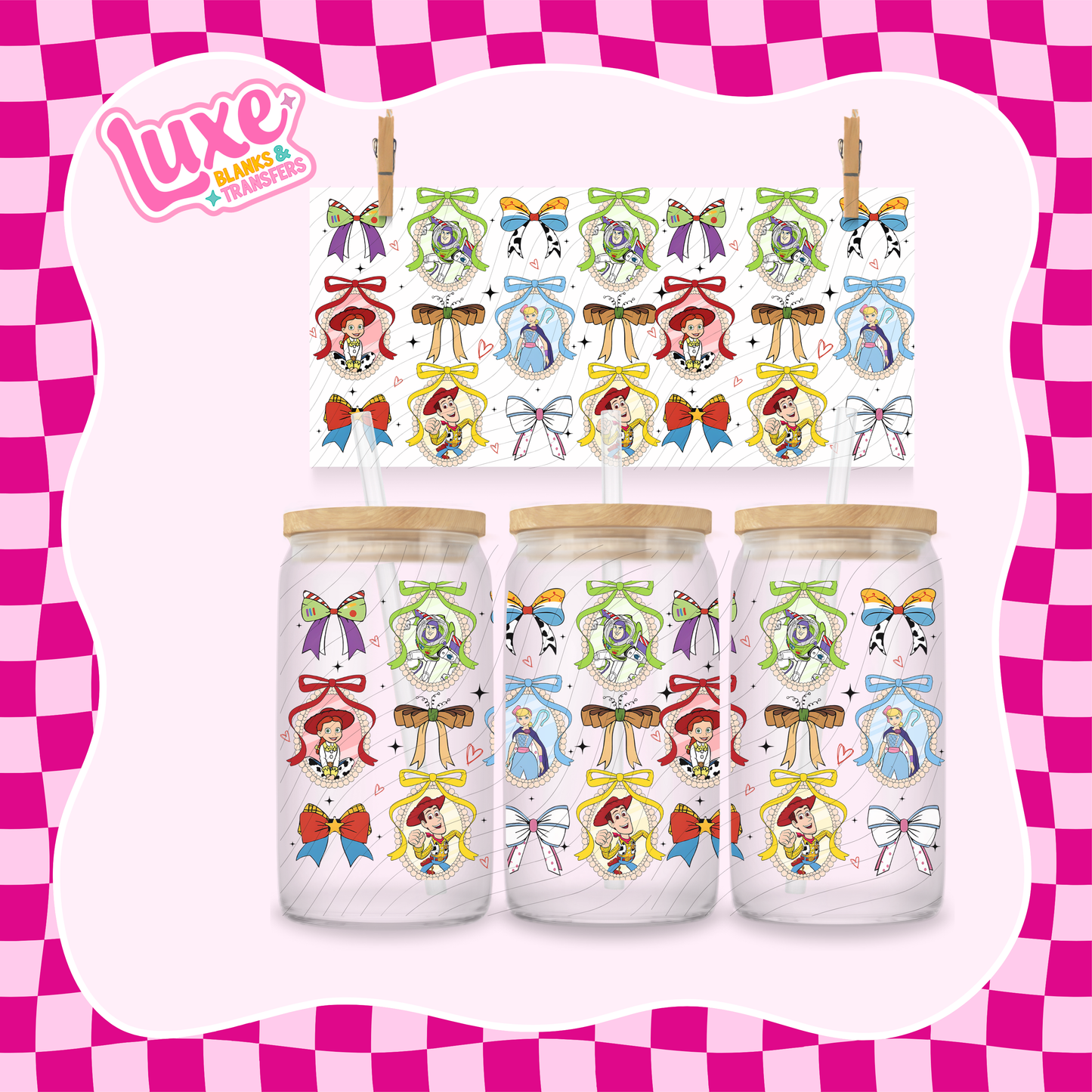 T.Story Bows | 16oz UV DTF Wrap | #1519