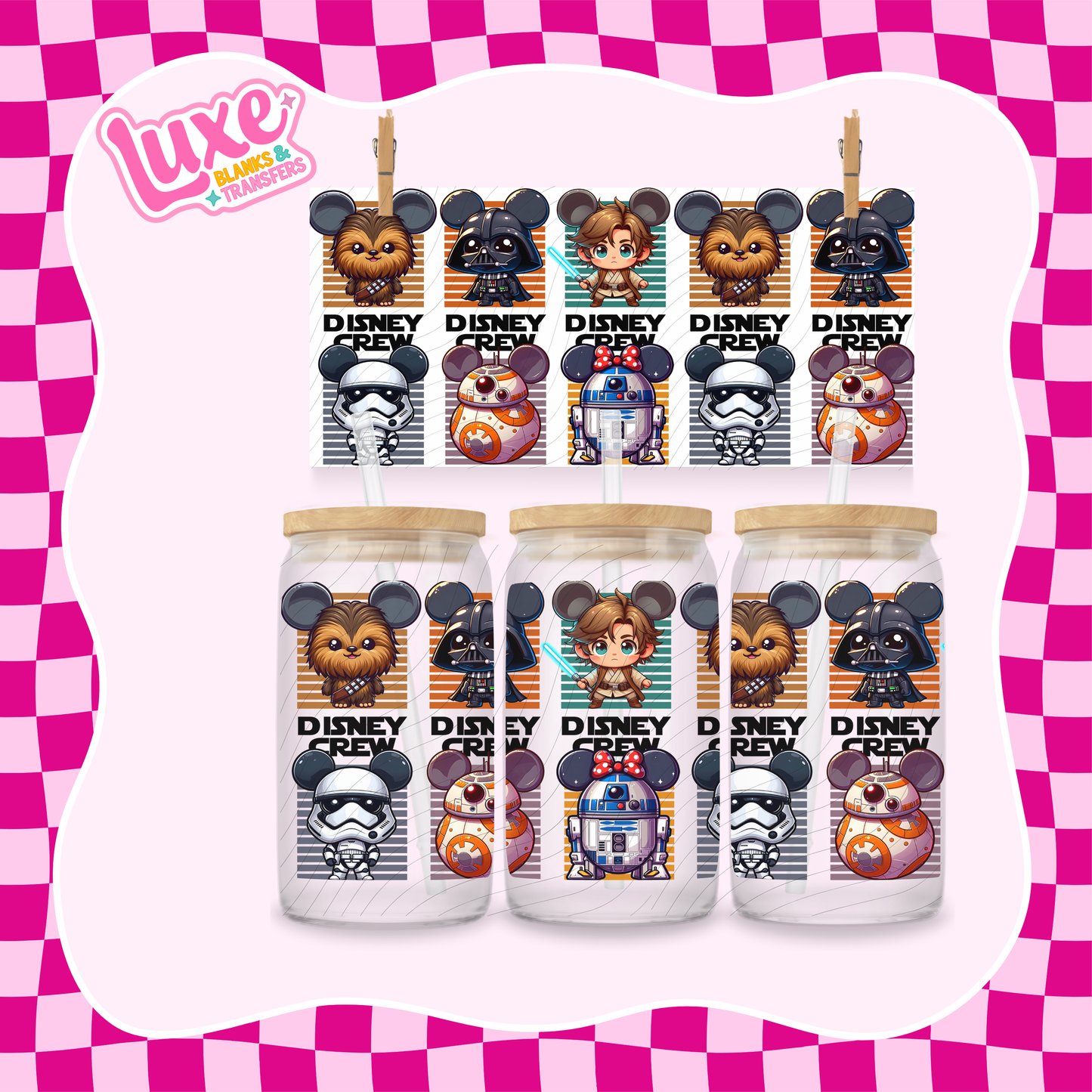 Dis. X Star Battle | 16oz UV DTF Wrap | #1520