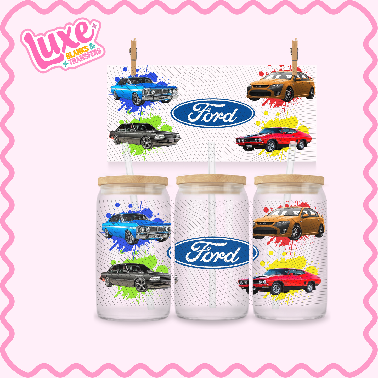 16oz UV DTF Wrap | Ford Colour | #2798
