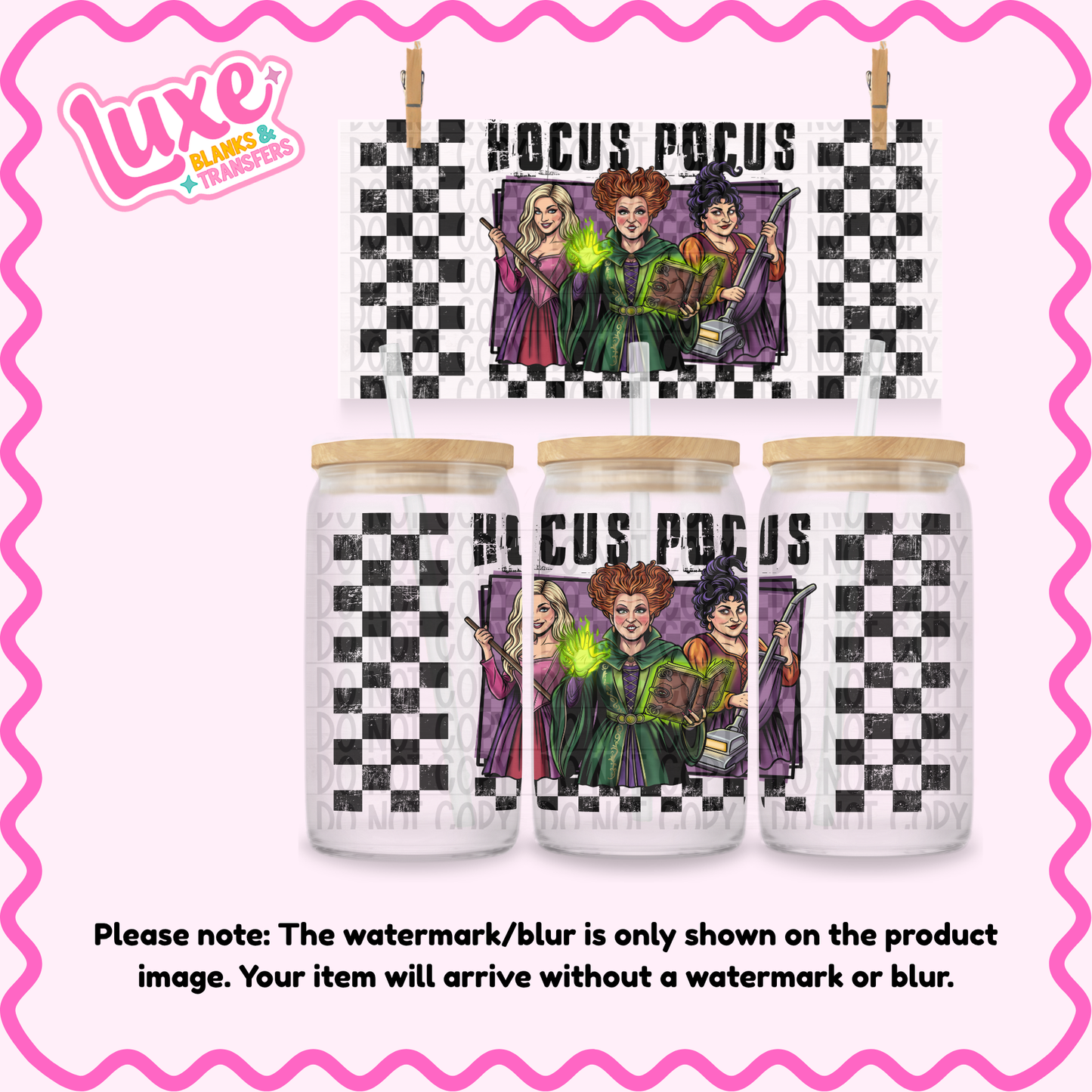 16oz UV DTF Wrap | Hocus | #4088
