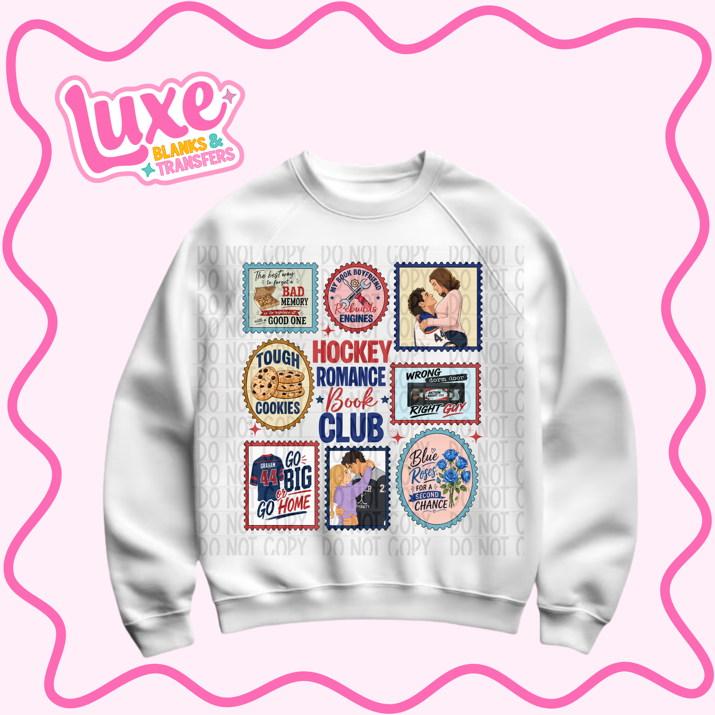 DTF Heat Transfer | Hockey Romance Club | #1136