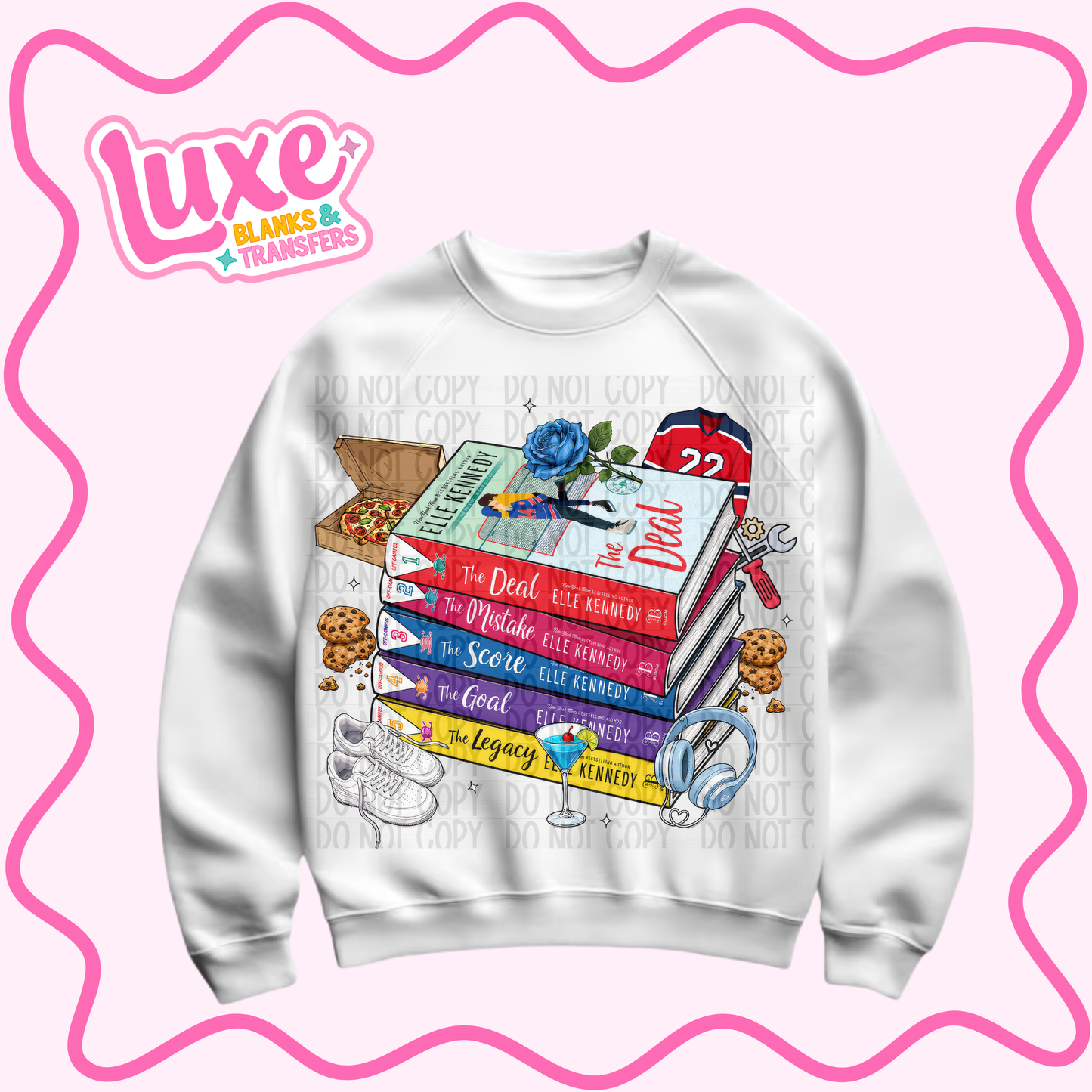 DTF Heat Transfer | Hockey Romance Books | #1137