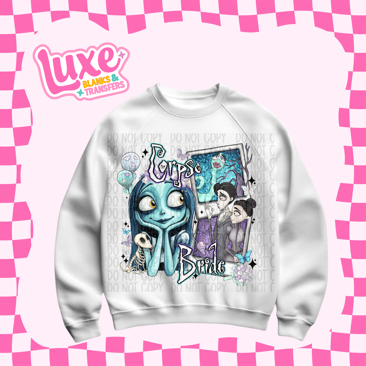 DTF Heat Transfer | Corpse Bride Polaroid | #660