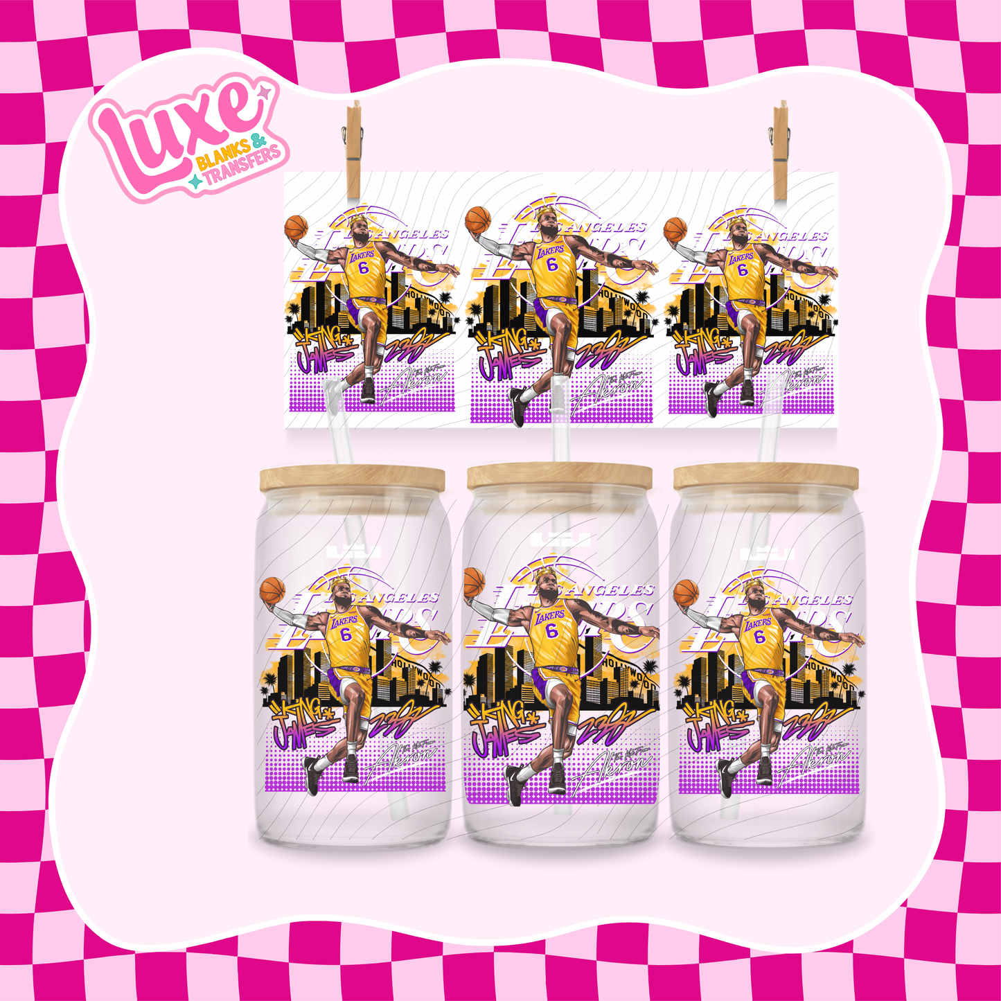 Lebron NBA | 16oz UV DTF Wrap | #1529