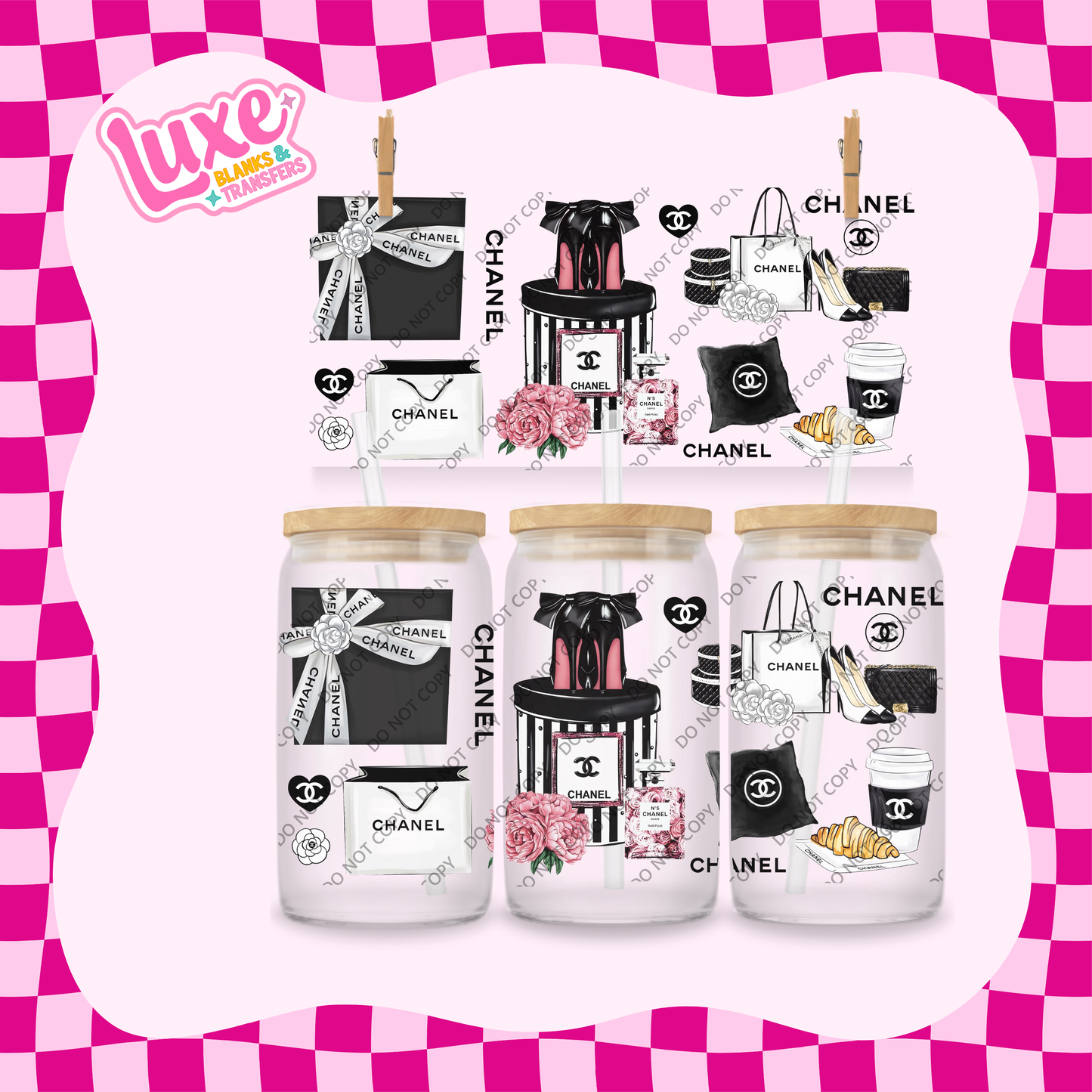 16oz UV DTF Wrap | Black CC | #2022