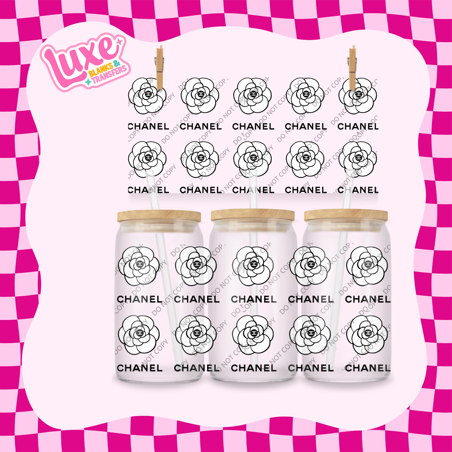 16oz UV DTF Wrap | CC Flower Small | #2026