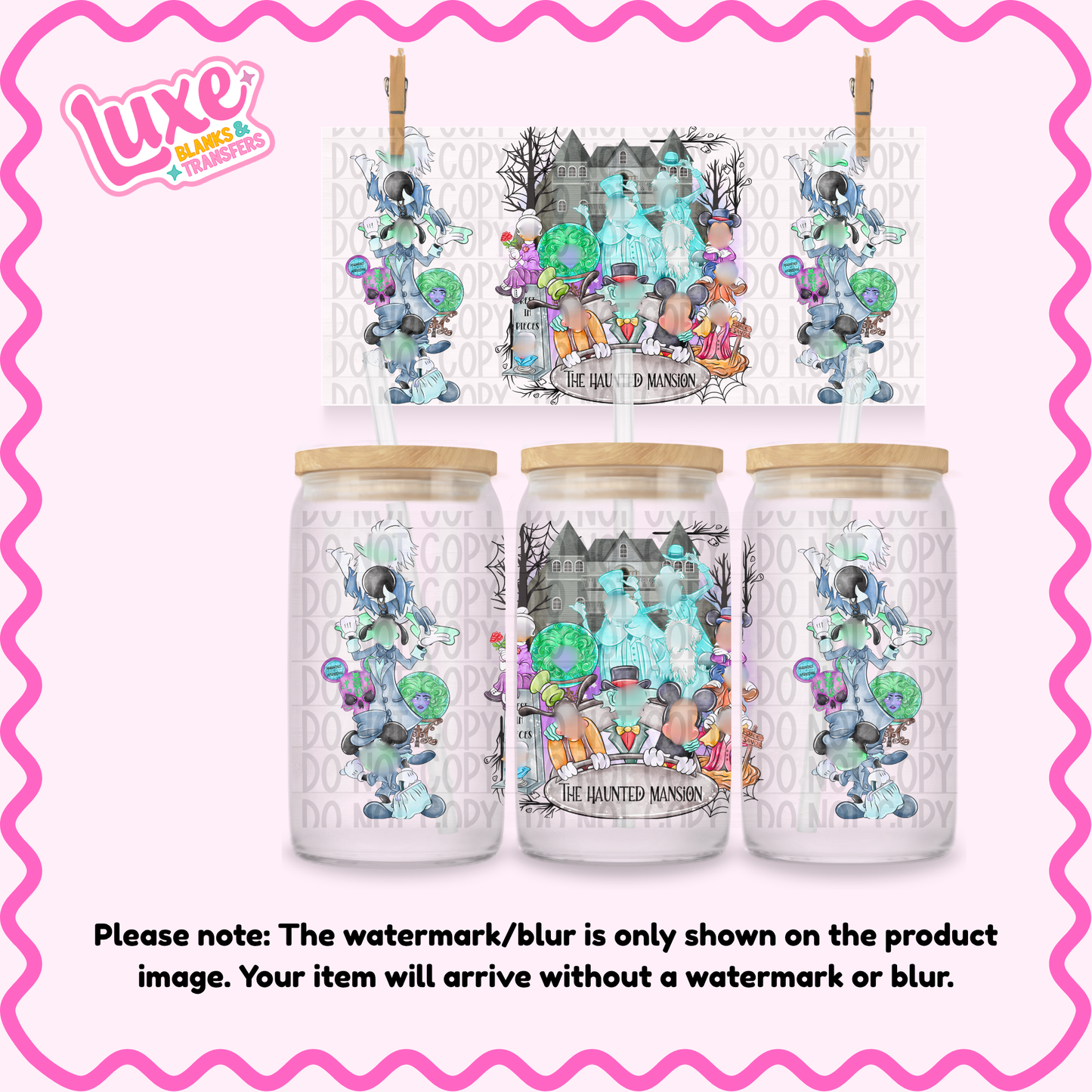 16oz UV DTF Wrap | Haunted Mansion D1s | #N130