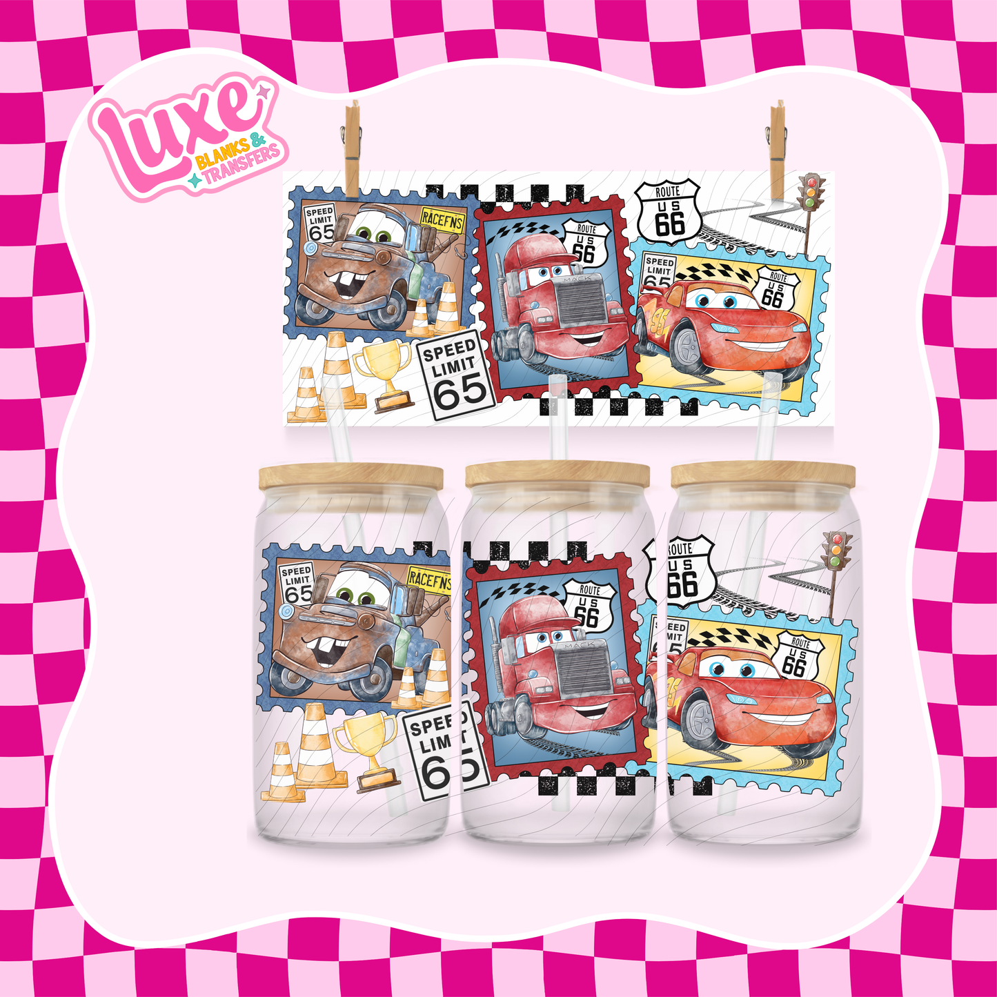 Car Stamps | UV DTF Wrap | #1041