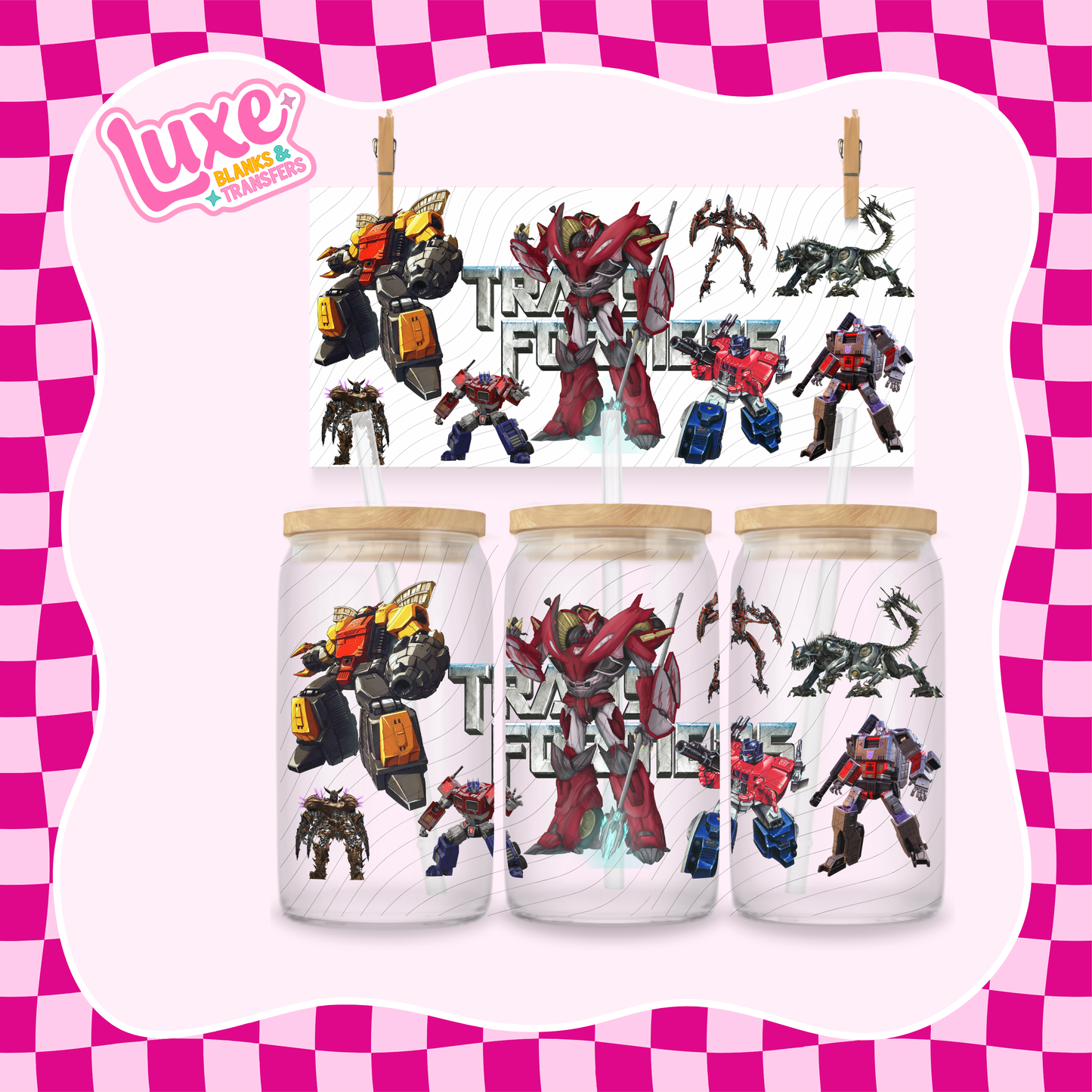 Transformer Movie | 16oz UV DTF Wrap | #1545
