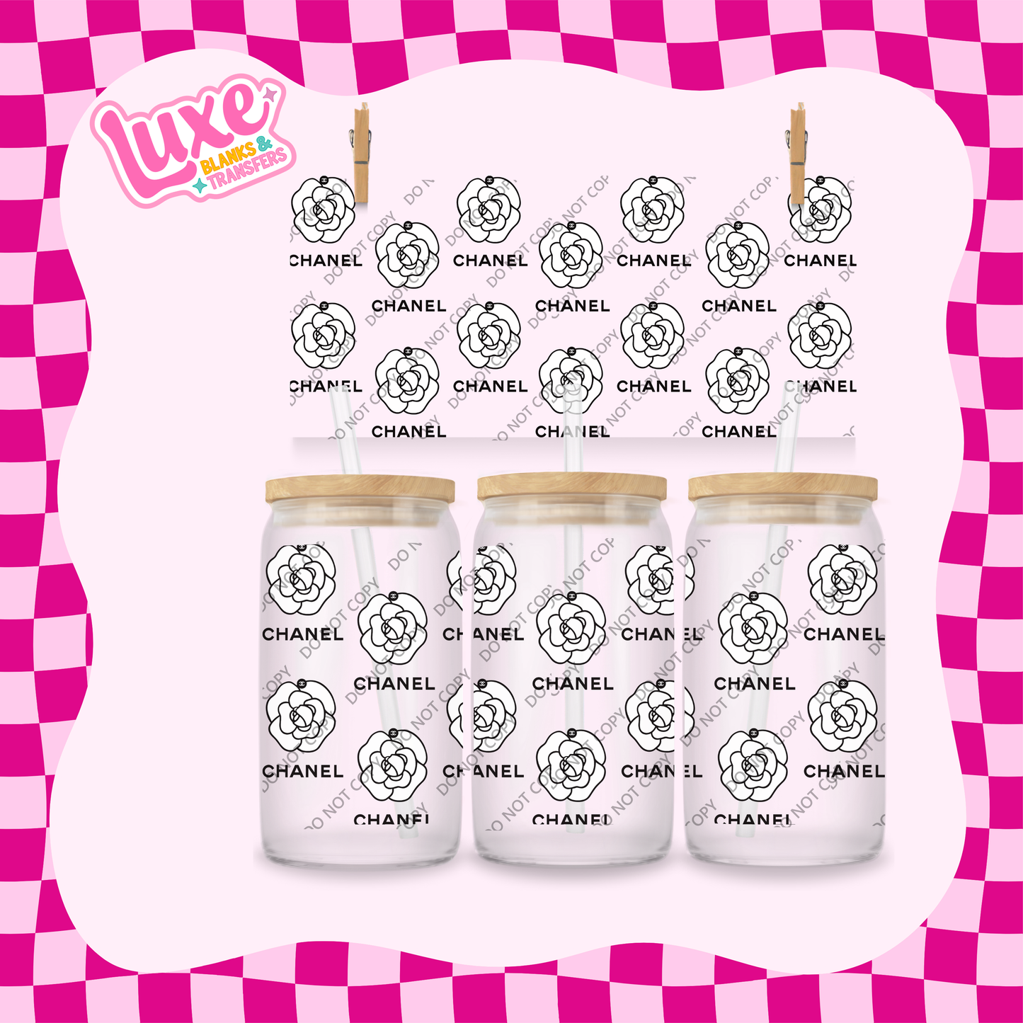 16oz UV DTF Wrap | CC Flowers Small | #2033