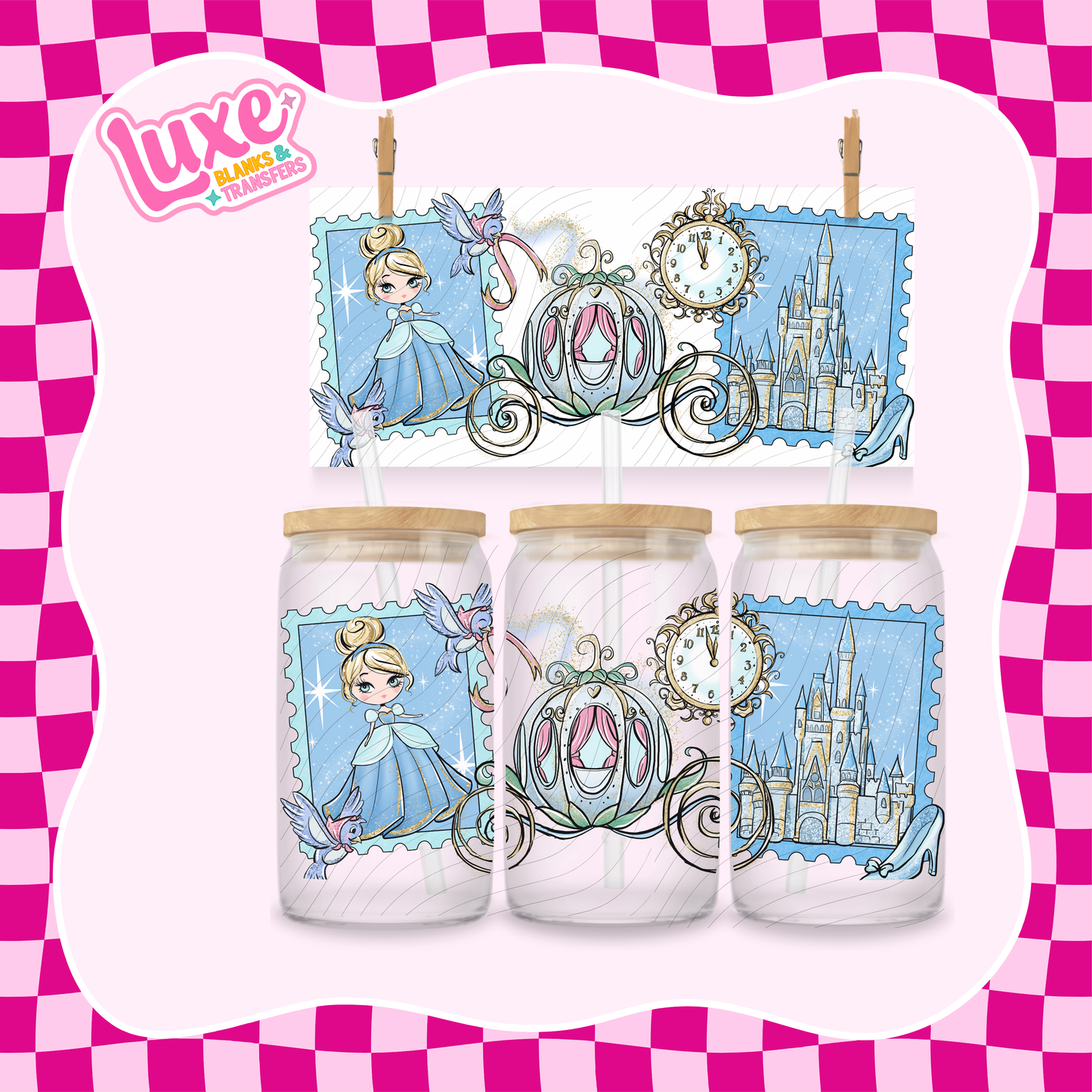 Princess Stamps 2 | UV DTF Wrap | #1048