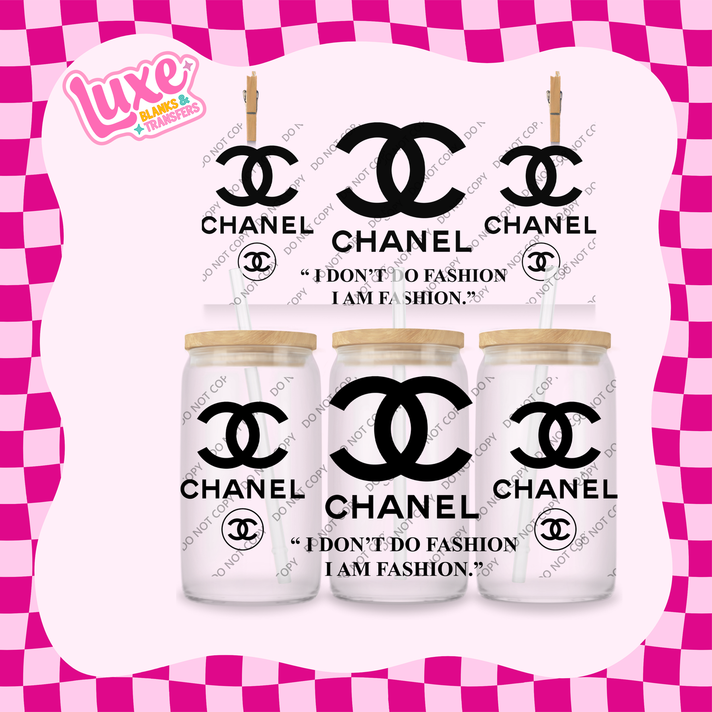 16oz UV DTF Wrap | CC I Am Fashion | #2035