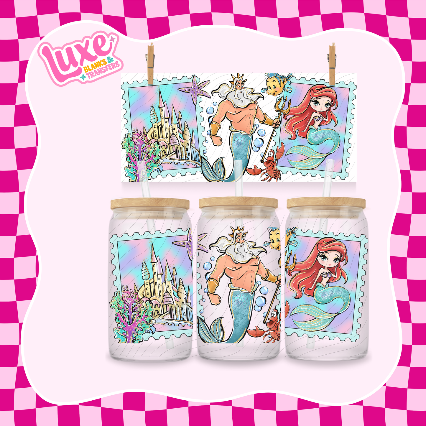 Princess Stamps 3 | UV DTF Wrap | #1049