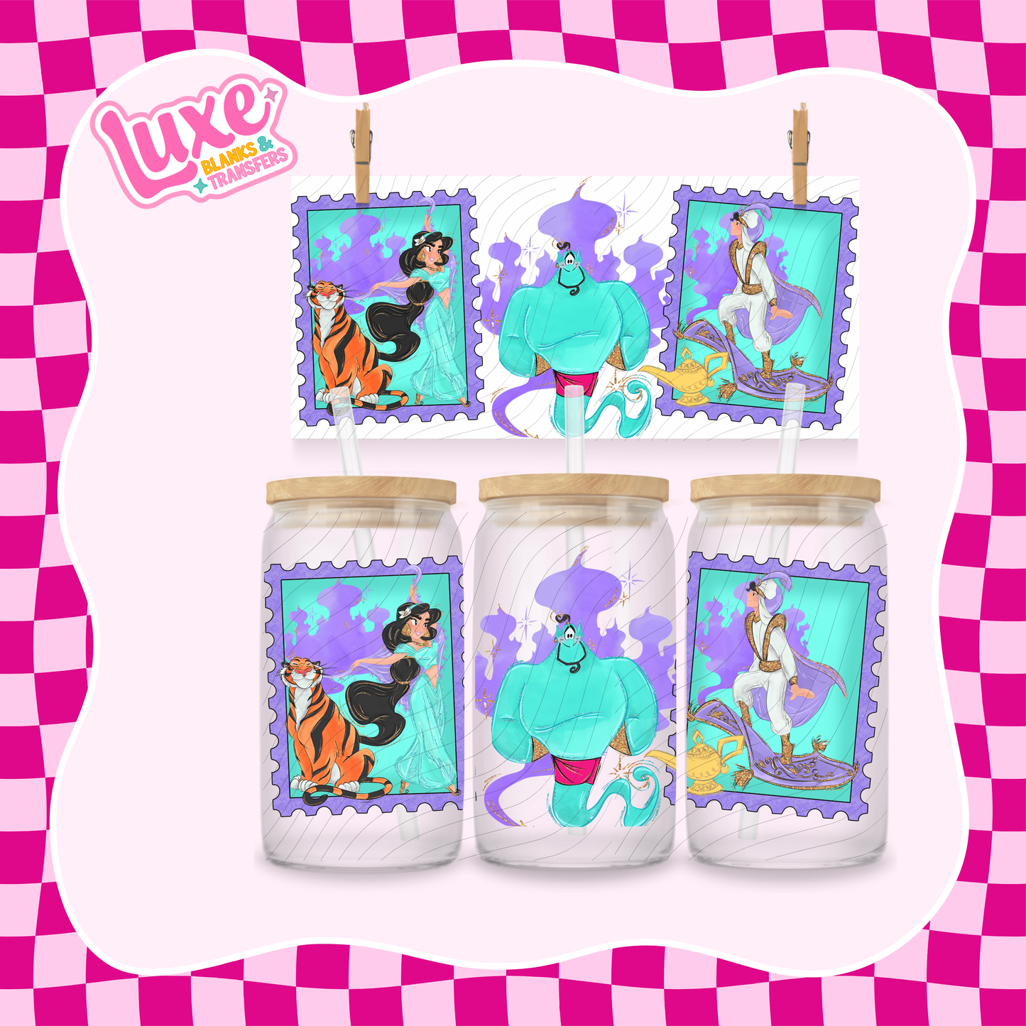 Princess Stamps 3 | UV DTF Wrap | #1050