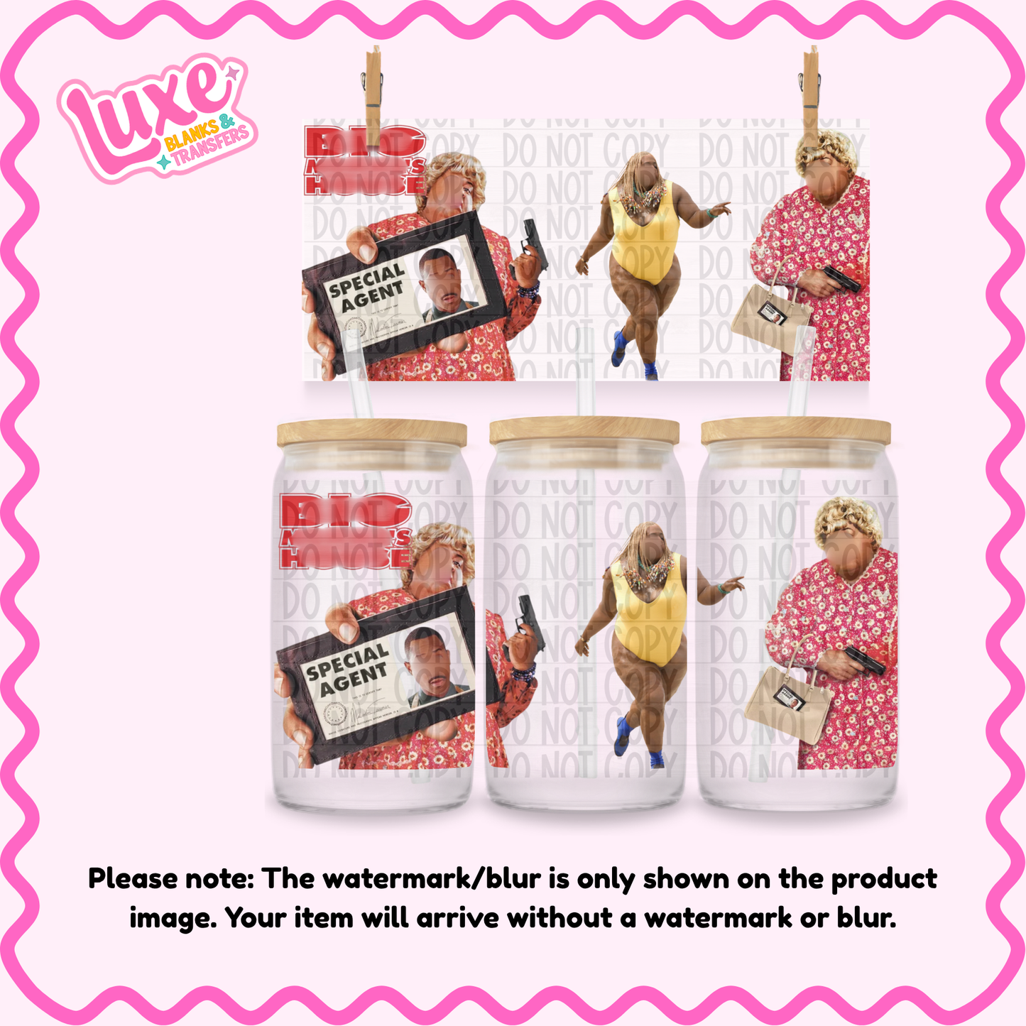 16oz UV DTF Wrap | Big Mama Movie | #2520