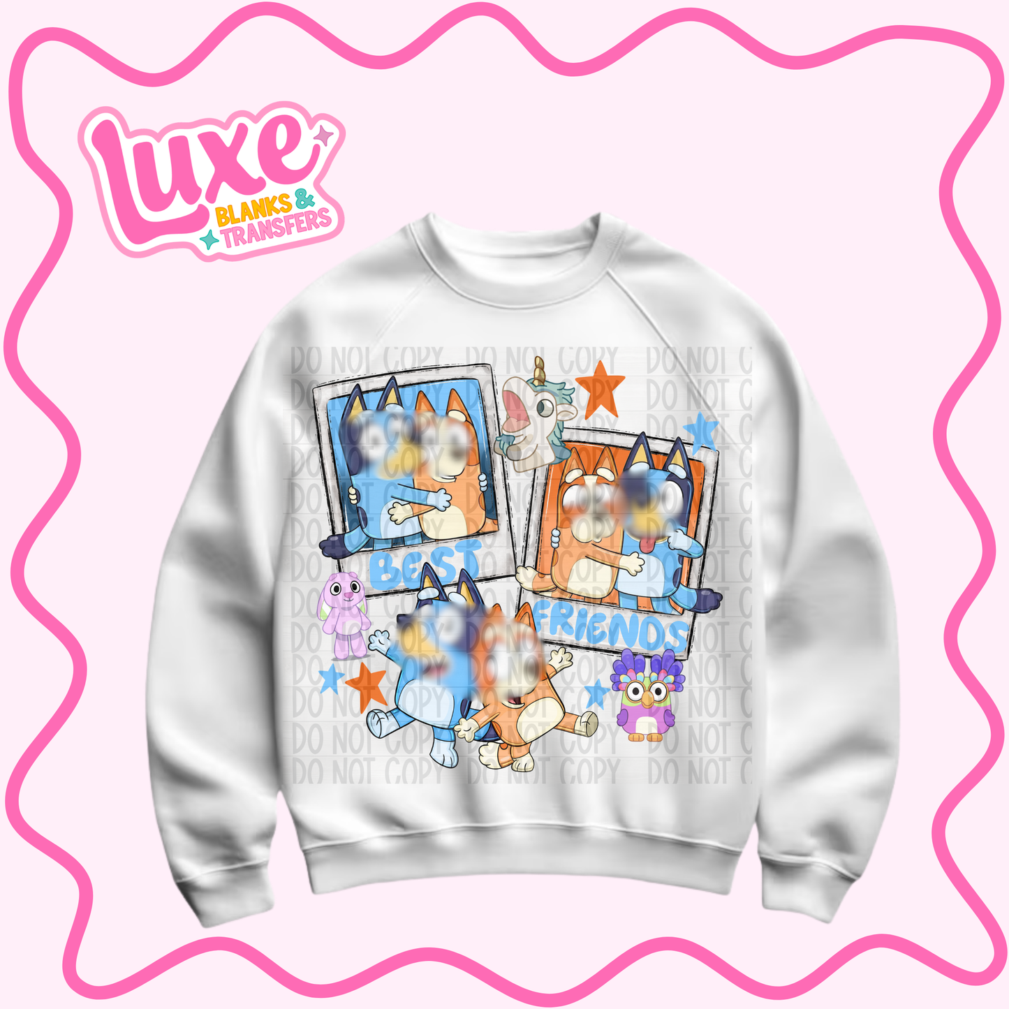 DTF Heat Transfer | Besties Dog Sisters | #1166