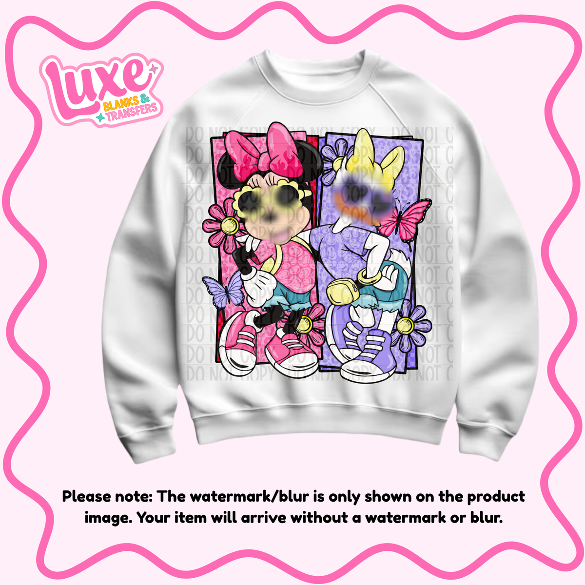 DTF Heat Transfer | Duck & Mouse Girls | #1312