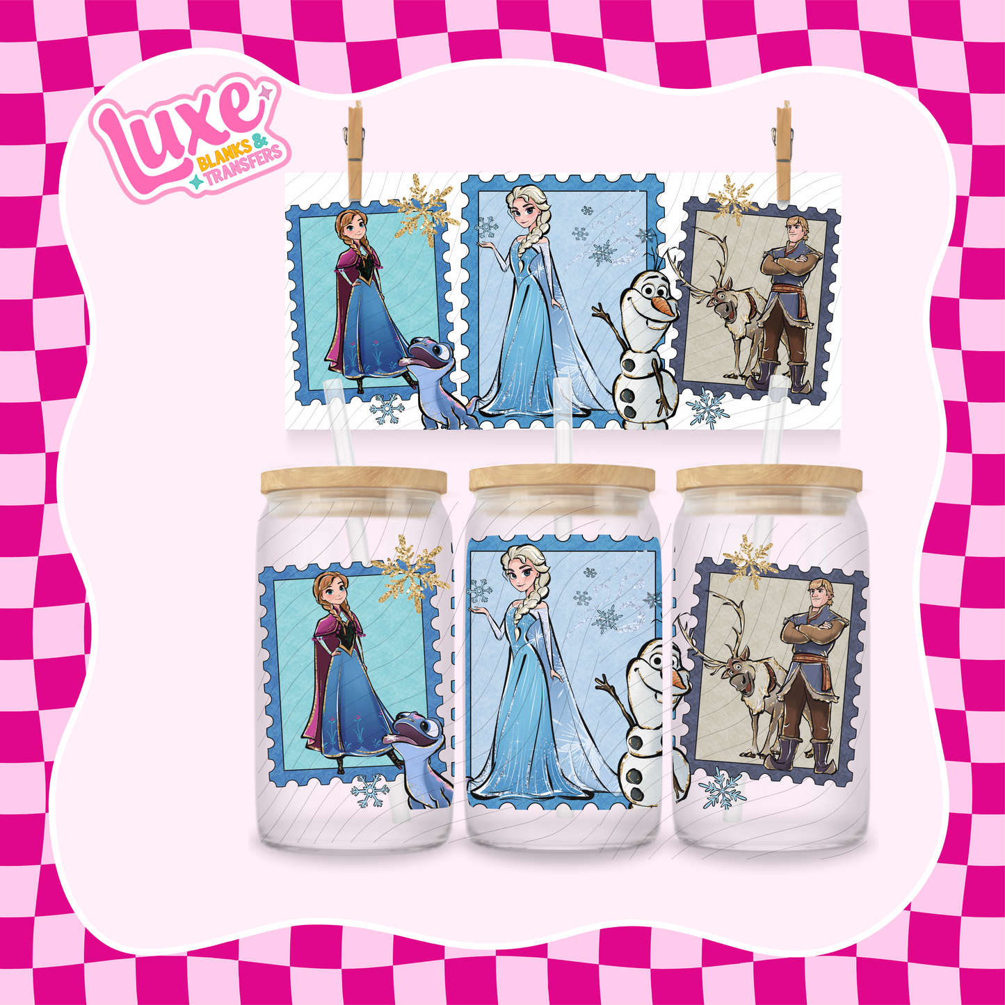 Ice Princess Stamps | UV DTF Wrap | #1061