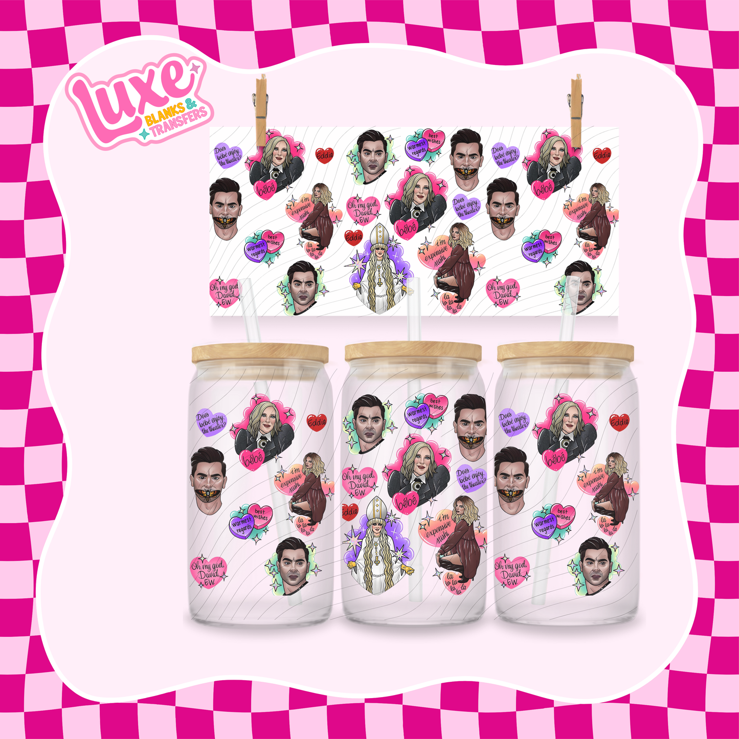 Schitts Creek TV Show | 16oz UV DTF Wrap | #1565