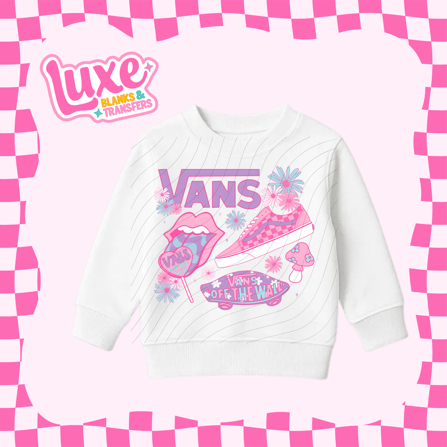 Off The Wall Pink 2 | Kids DTF Heat Transfer | #155