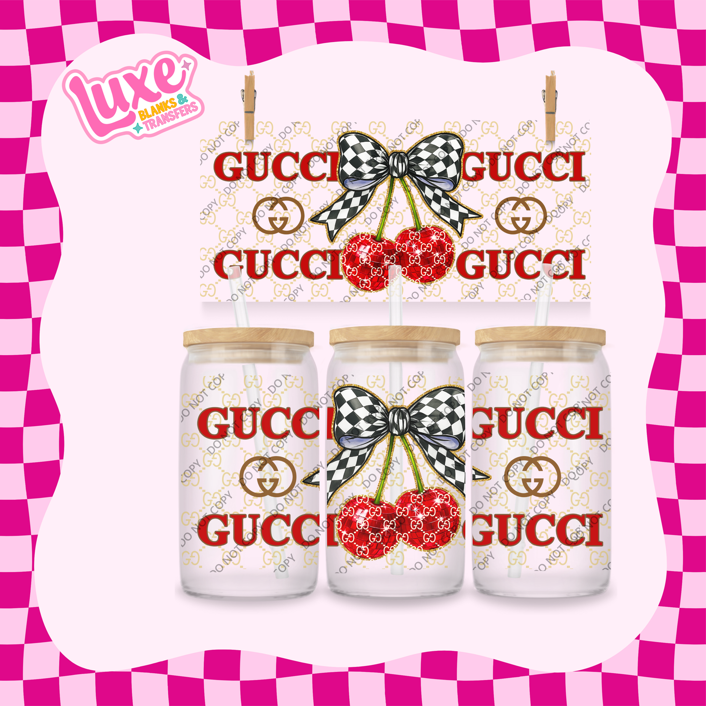 16oz UV DTF Wrap | G Brand Cherry Red | #2062