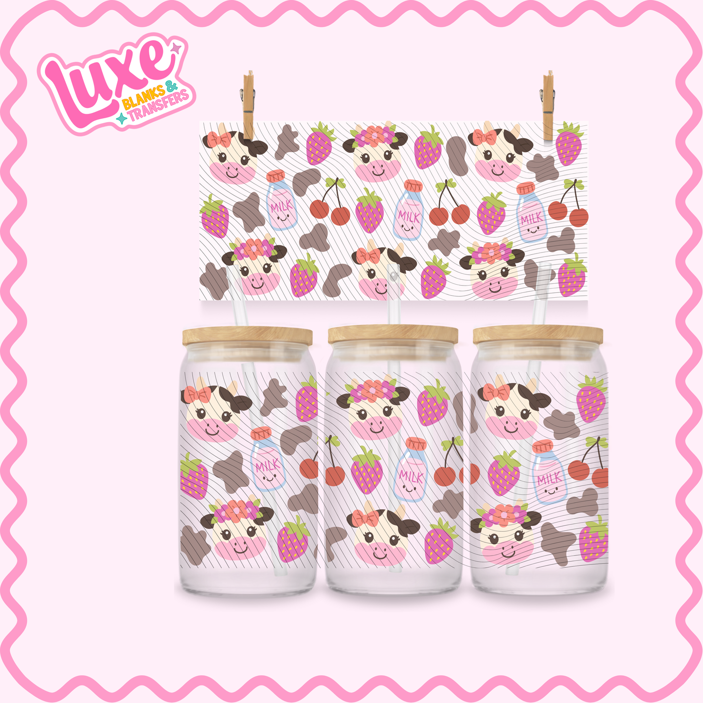 16oz UV DTF Wrap | Cows | #2932