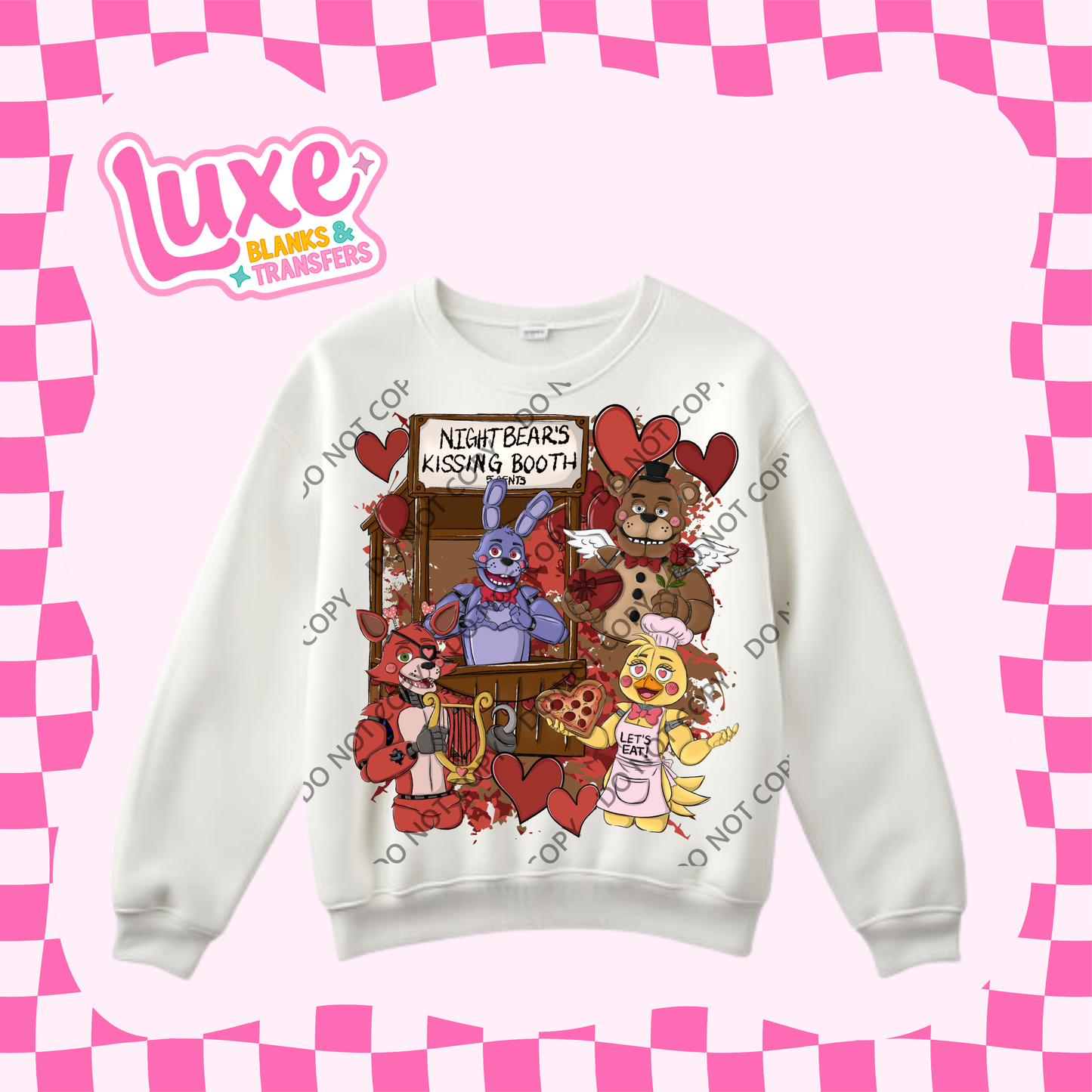 DTF Heat Transfer | Five Nights Horror | #323