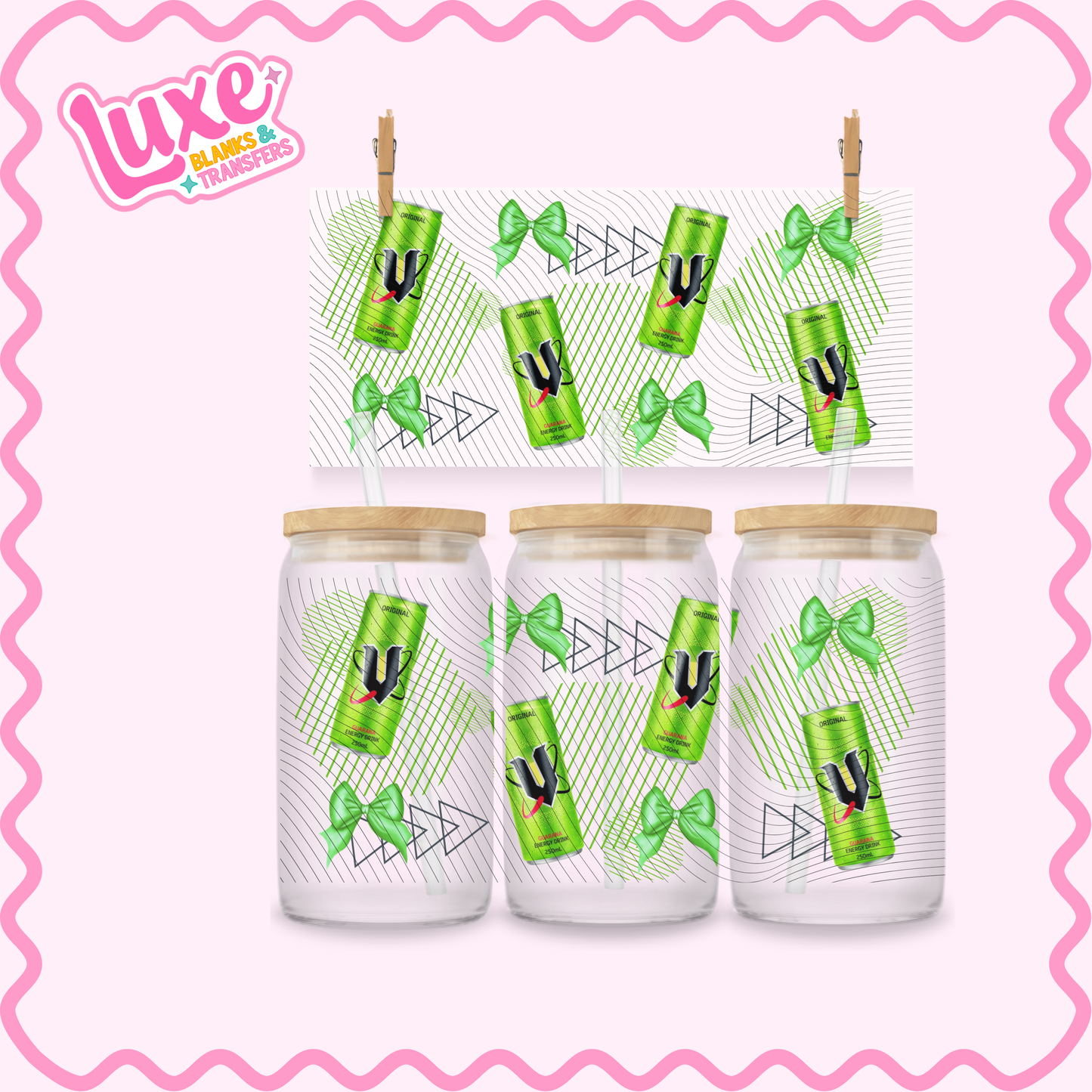 16oz UV DTF Wrap | Energy Green | #2851