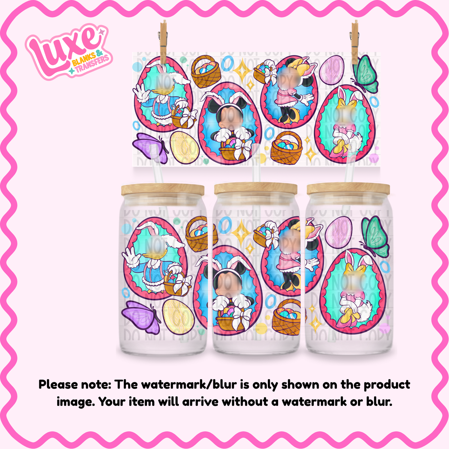 16oz UV DTF Wrap | Mouse Easter | #2614