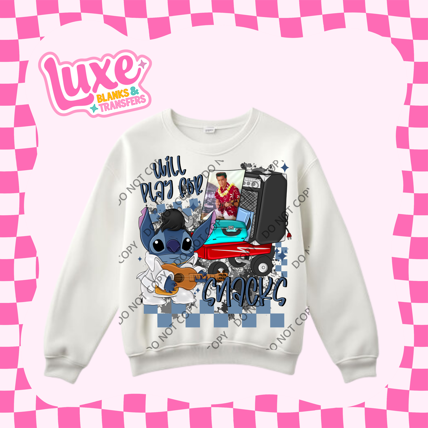 DTF Heat Transfer | Blue Alien Movie | #324