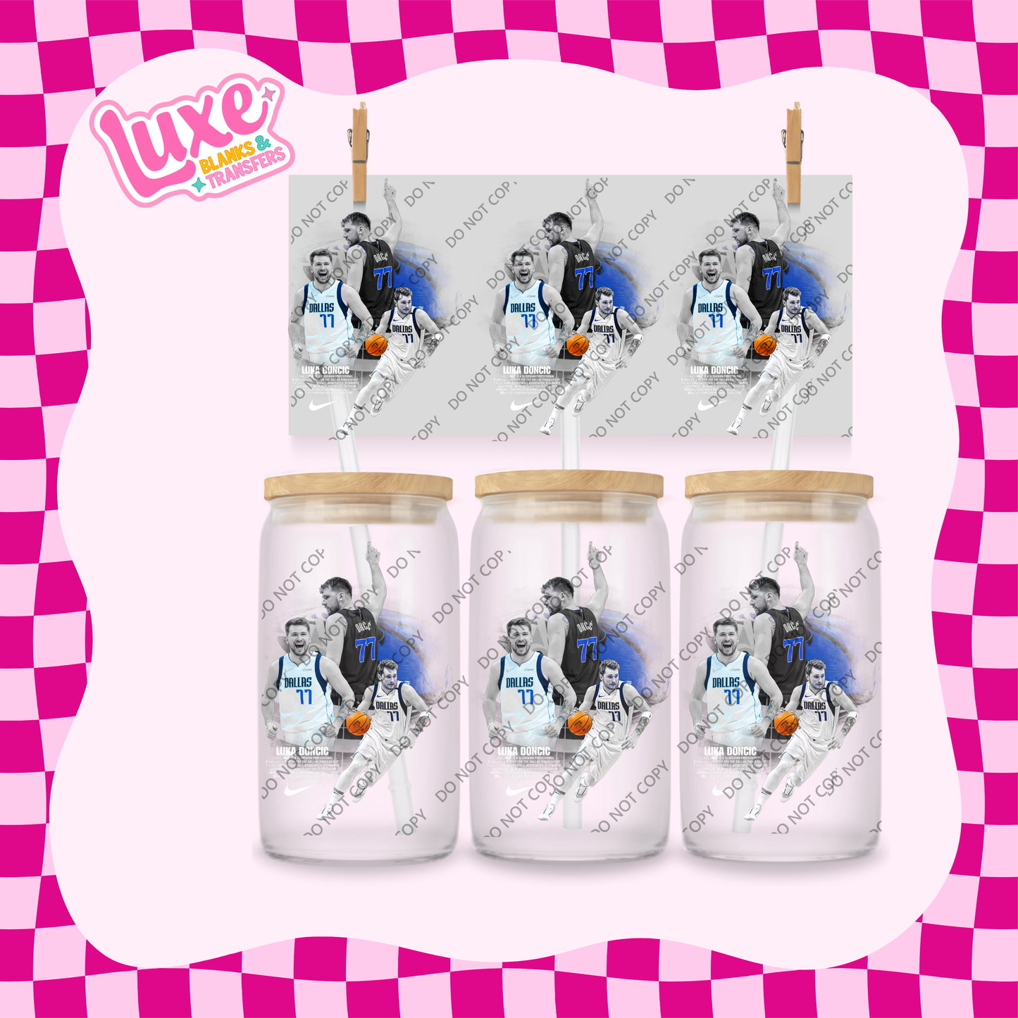 16oz UV DTF Wrap | L.Doncic NBA Basketball Player | #2073