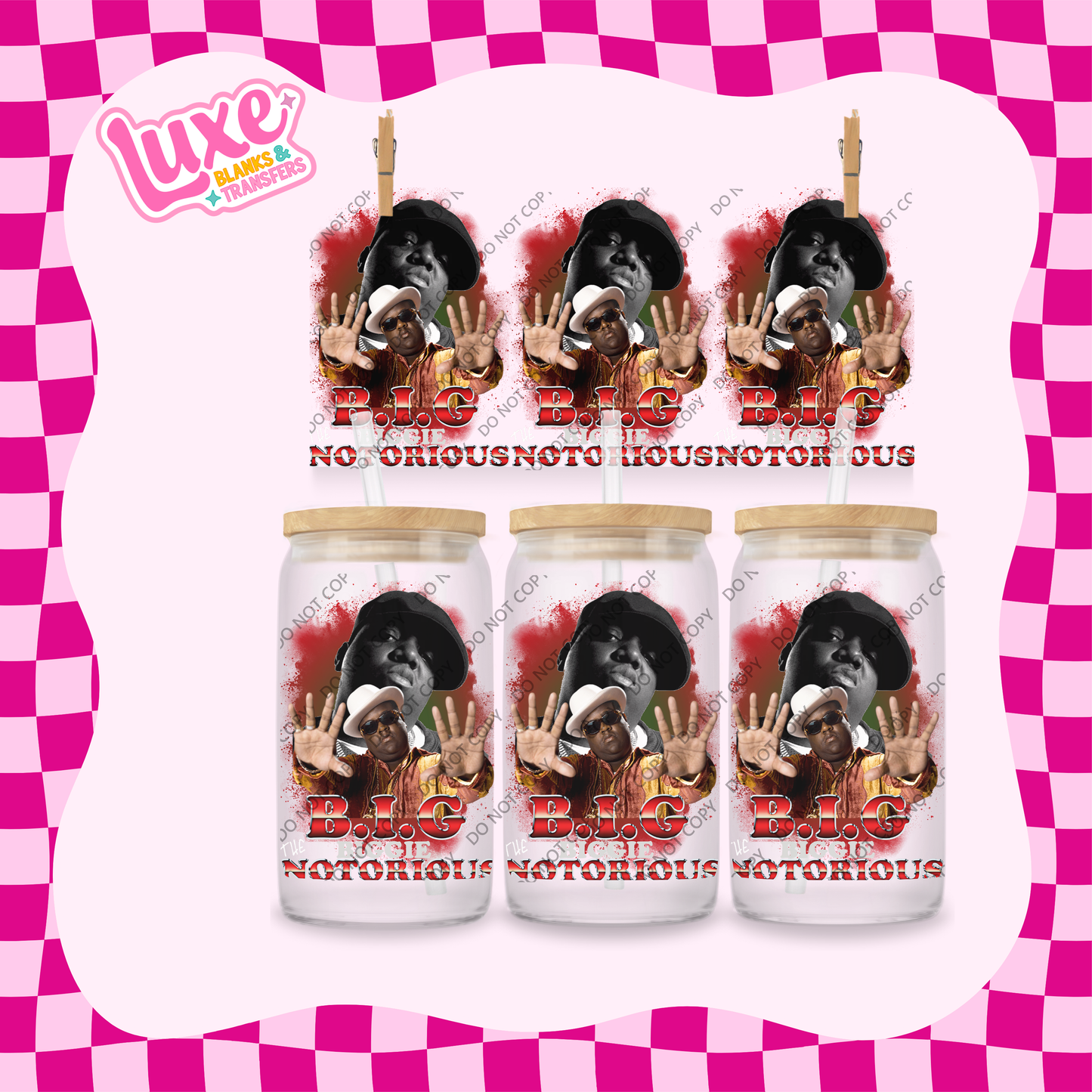 16oz UV DTF Wrap | Biggie Rapper | #2081