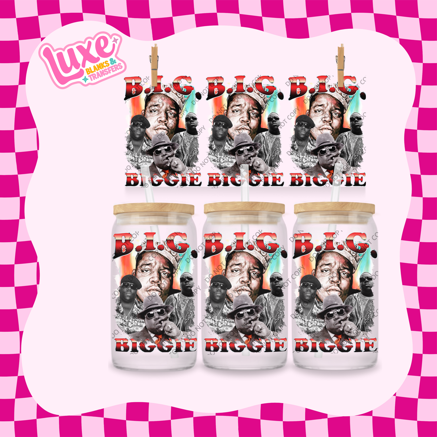 16oz UV DTF Wrap | Biggie Rapper | #2082