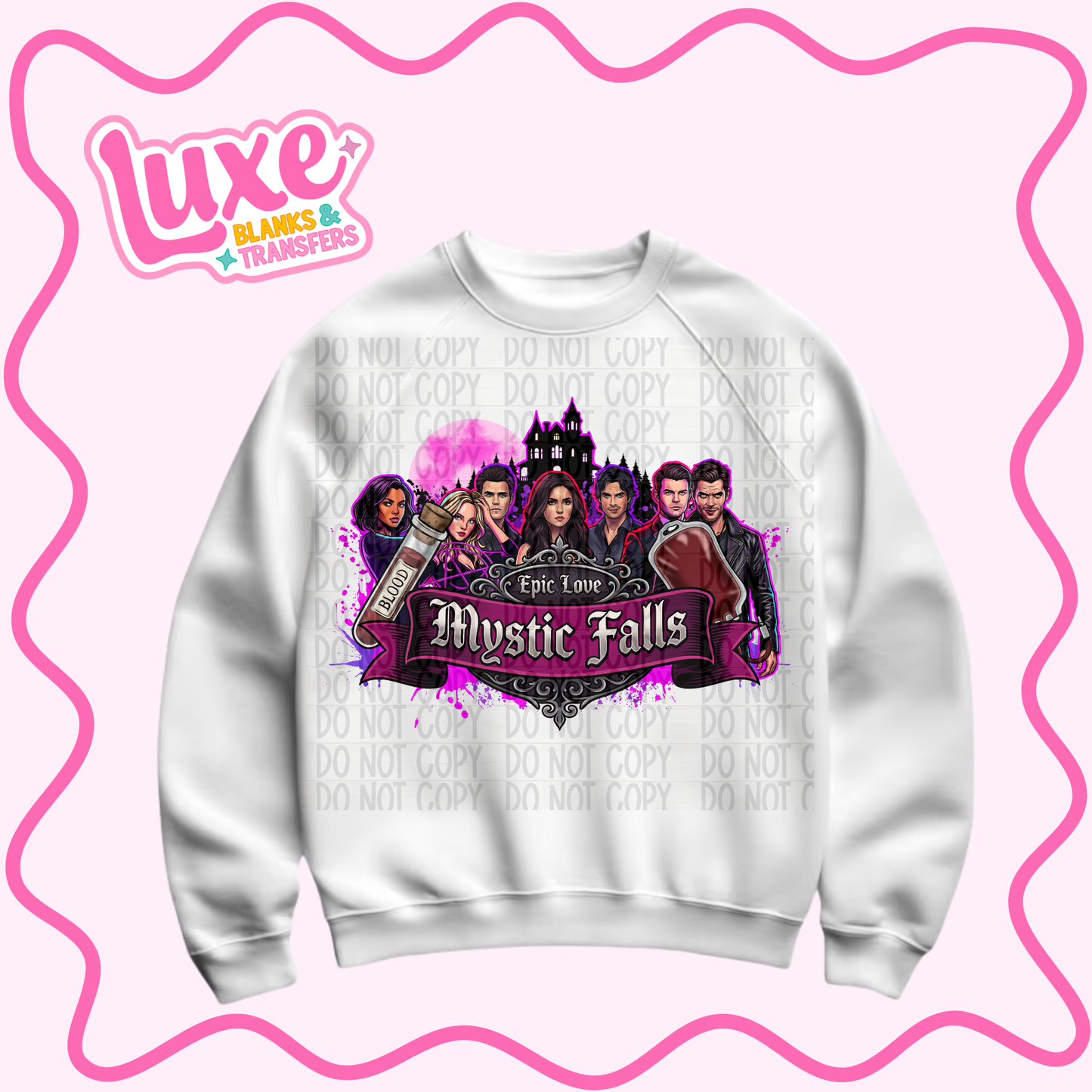 DTF Heat Transfer | Mystic Falls | #1273