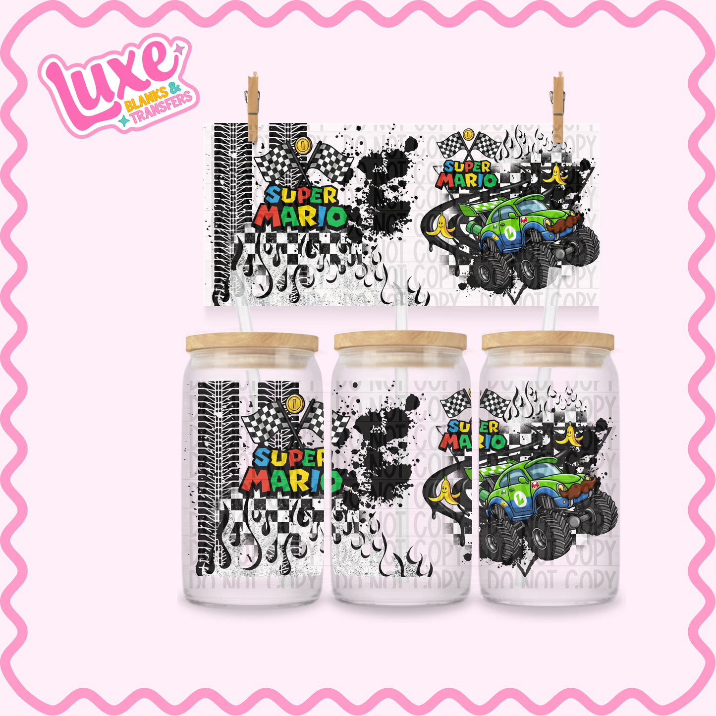 16oz UV DTF Wrap | Lui Super M Monster Truck | #3420