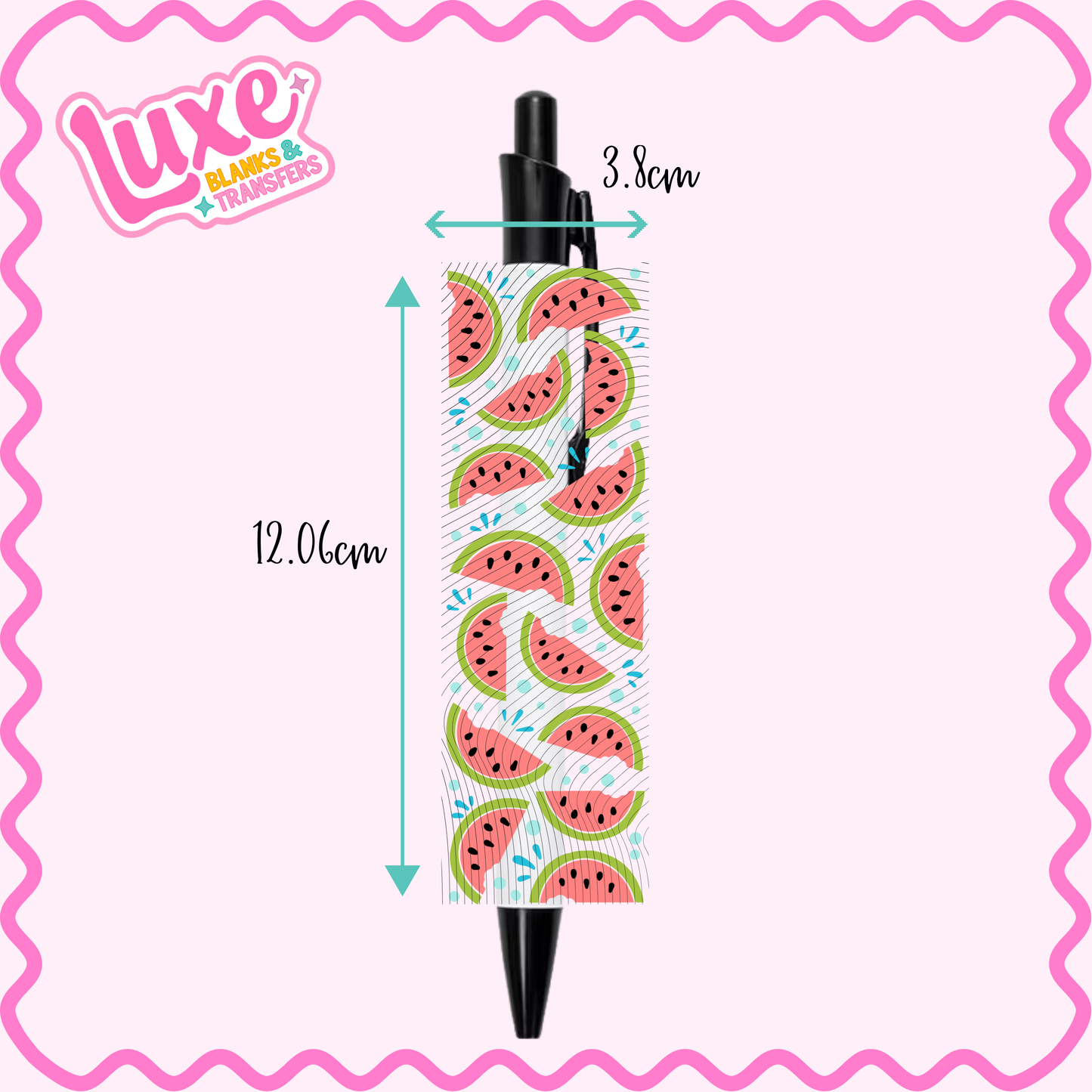 UV DTF Pen Wrap | Watermelon Pattern | #47