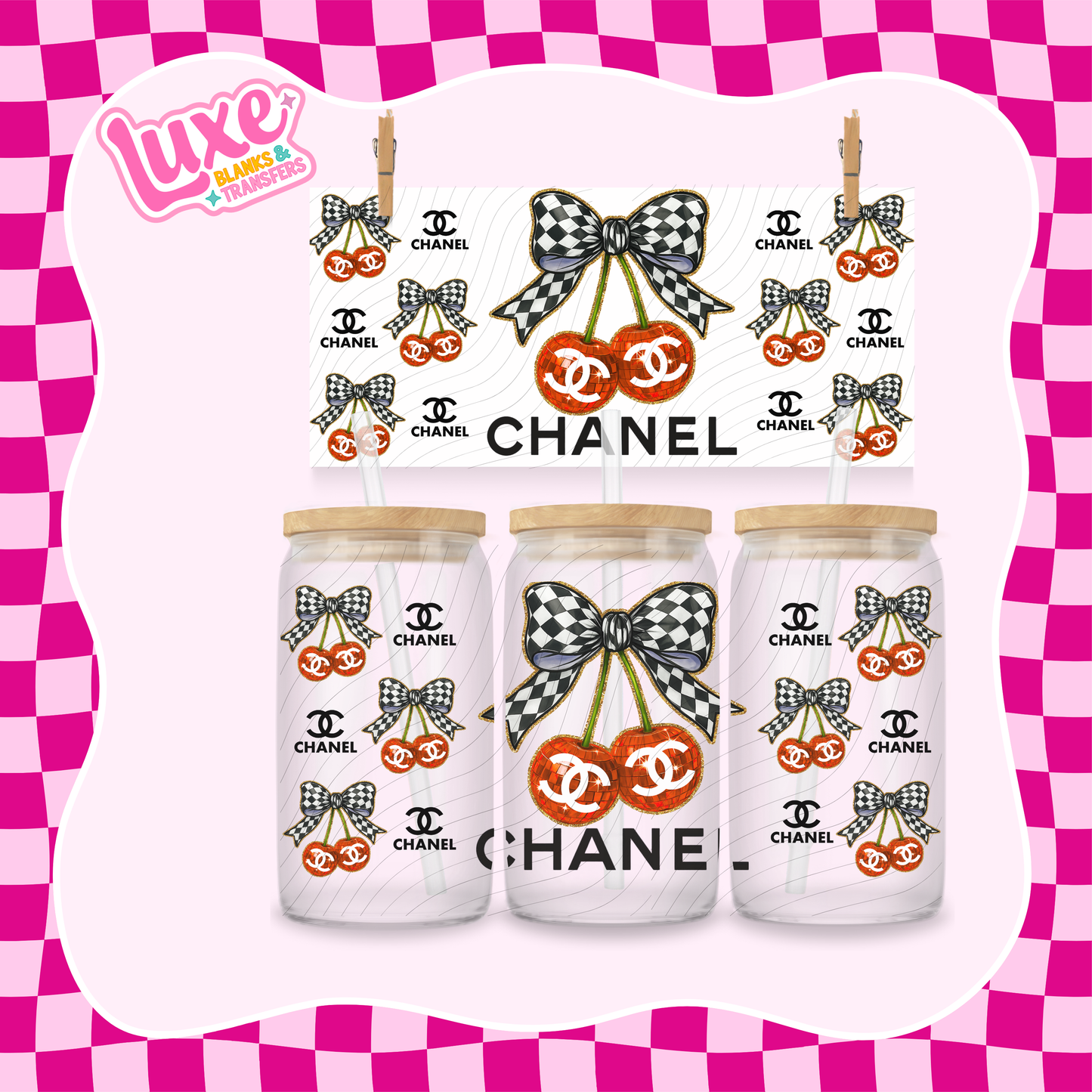 C Brand Cherry Orange | 16oz UV DTF Wrap | #1606