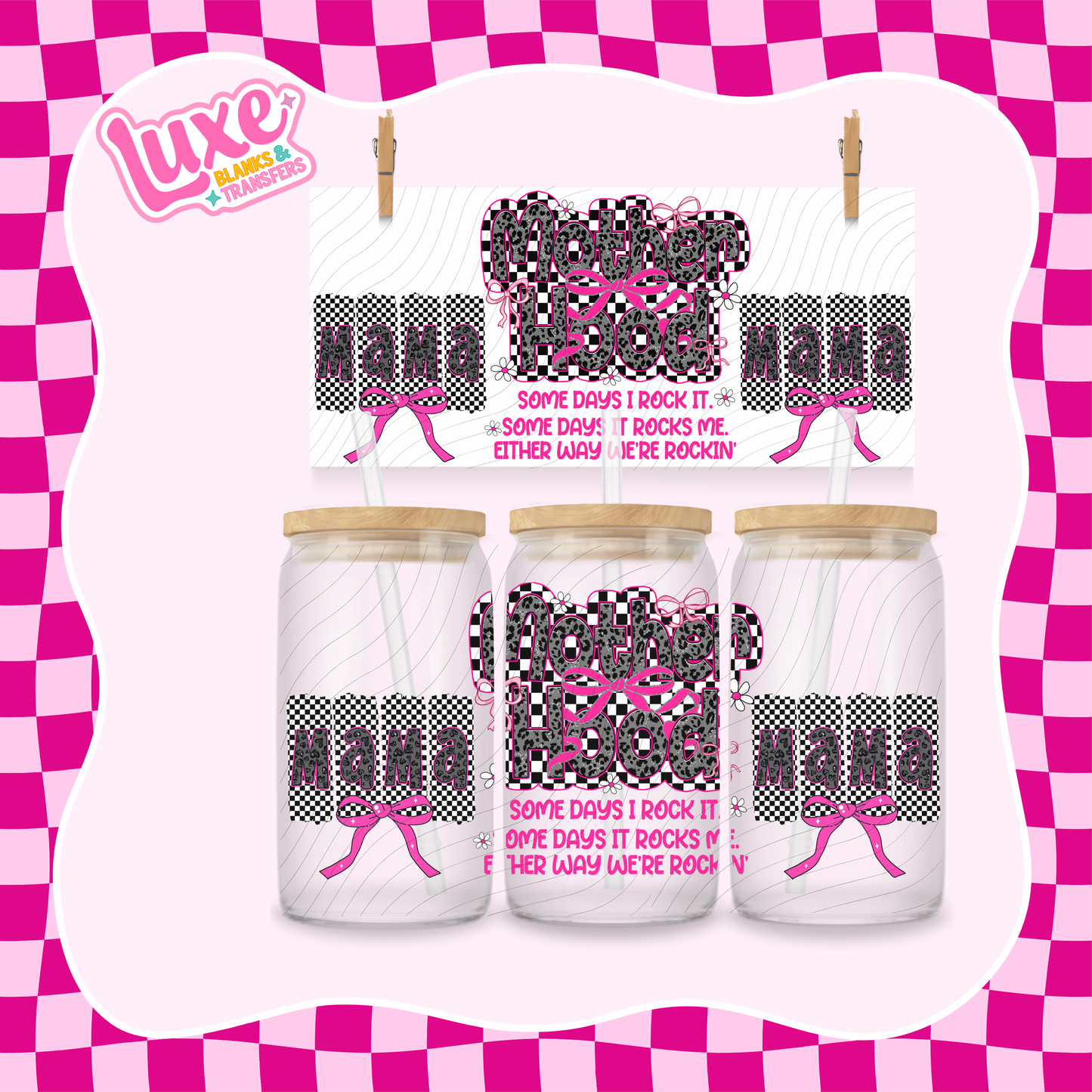 Motherhood | 16oz UV DTF Wrap | #1614