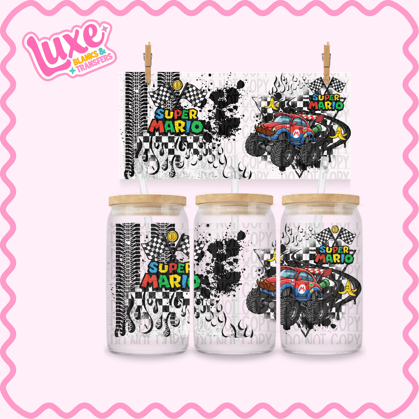 16oz UV DTF Wrap | Super M Monster Truck | #3421